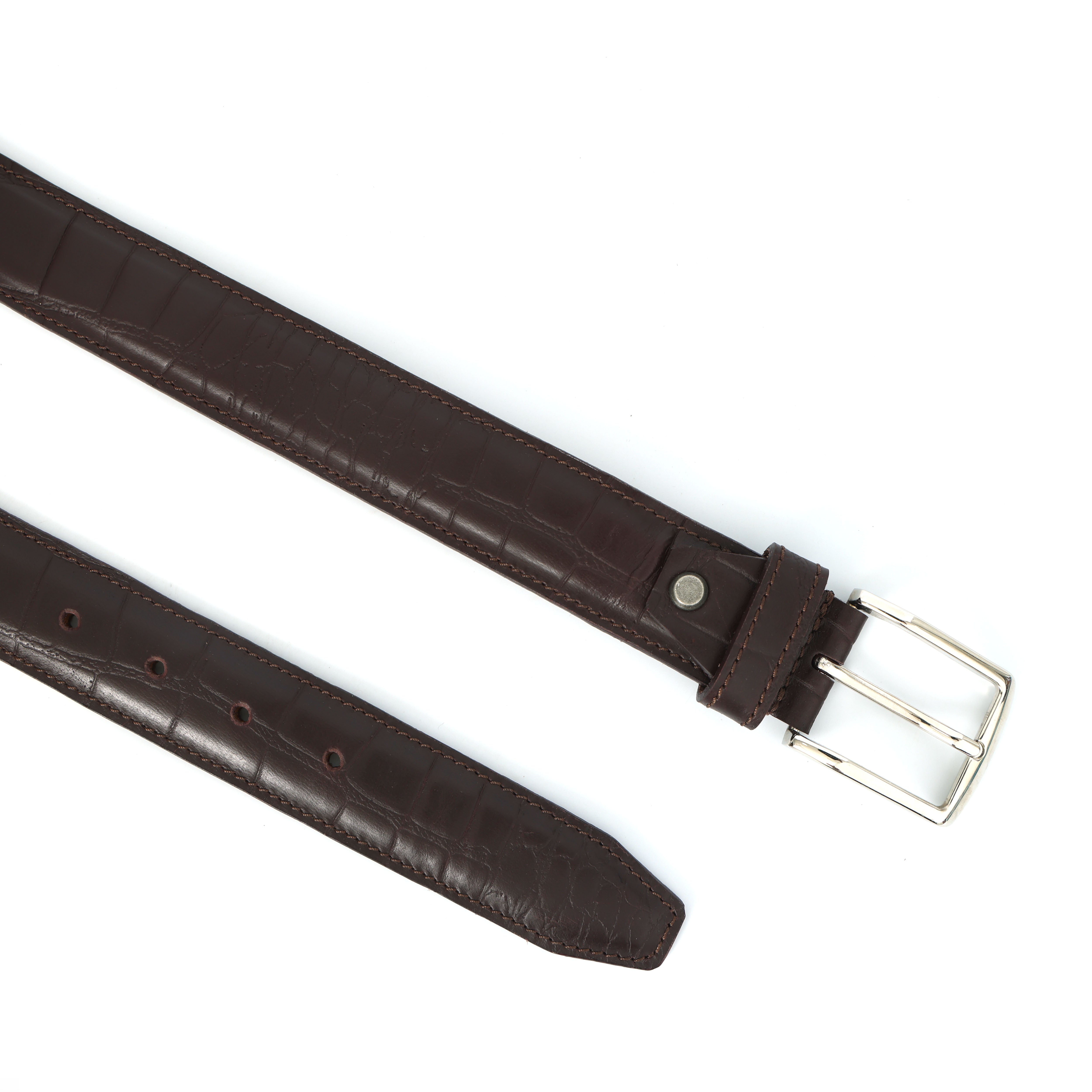 Celtic Dark Brown Genuine Leather Belt | Classic Formal Belt for Men