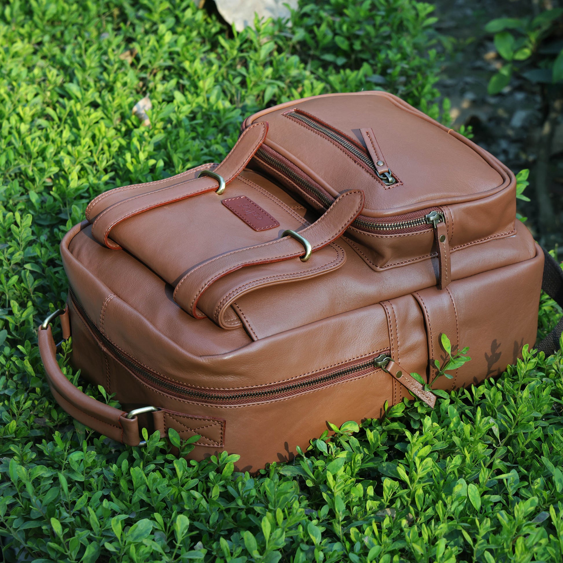 Compact & Stylish Leather Unisex Small Backpack  Perfect for Everyday Use. Art: BG-1610-S