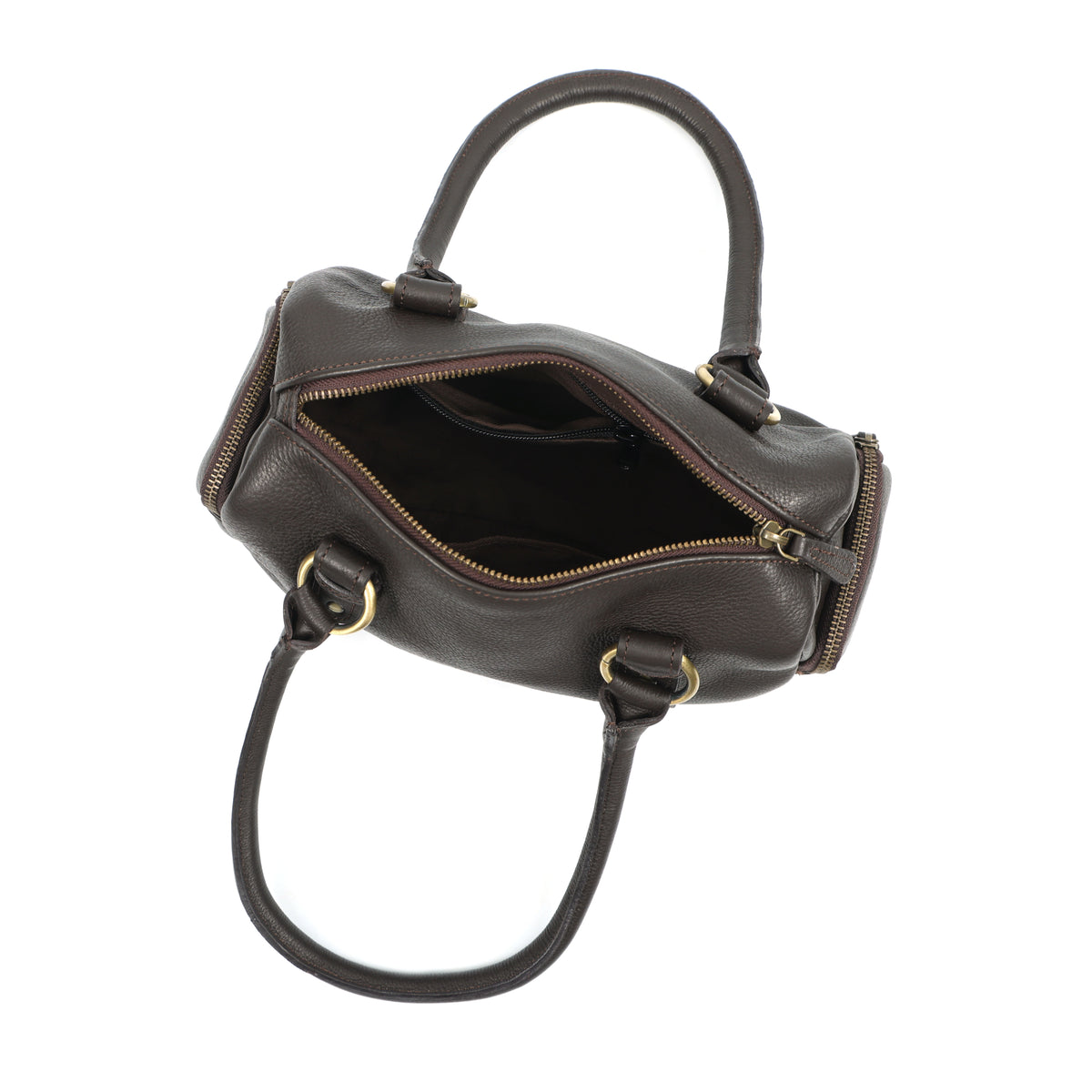 PremiumGenuine Black Leather Satchel Medium Shoulder Tote for Women