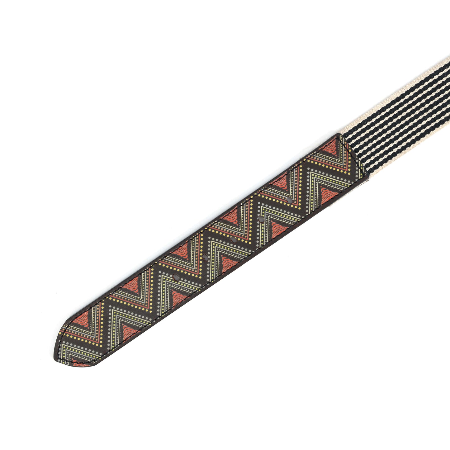 Premium  Leather Belt with Webbing  38mm. LB-832