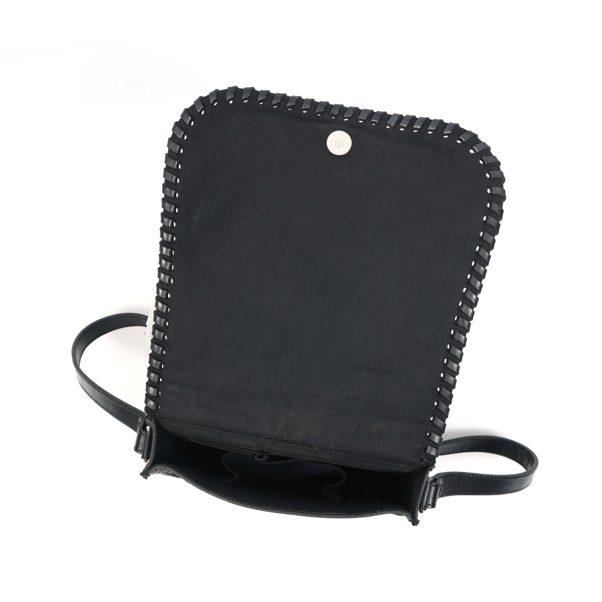 Hand-Carved Leather Sling Bag  Artisan Craftsmanship & Timeless Style. BG-1615