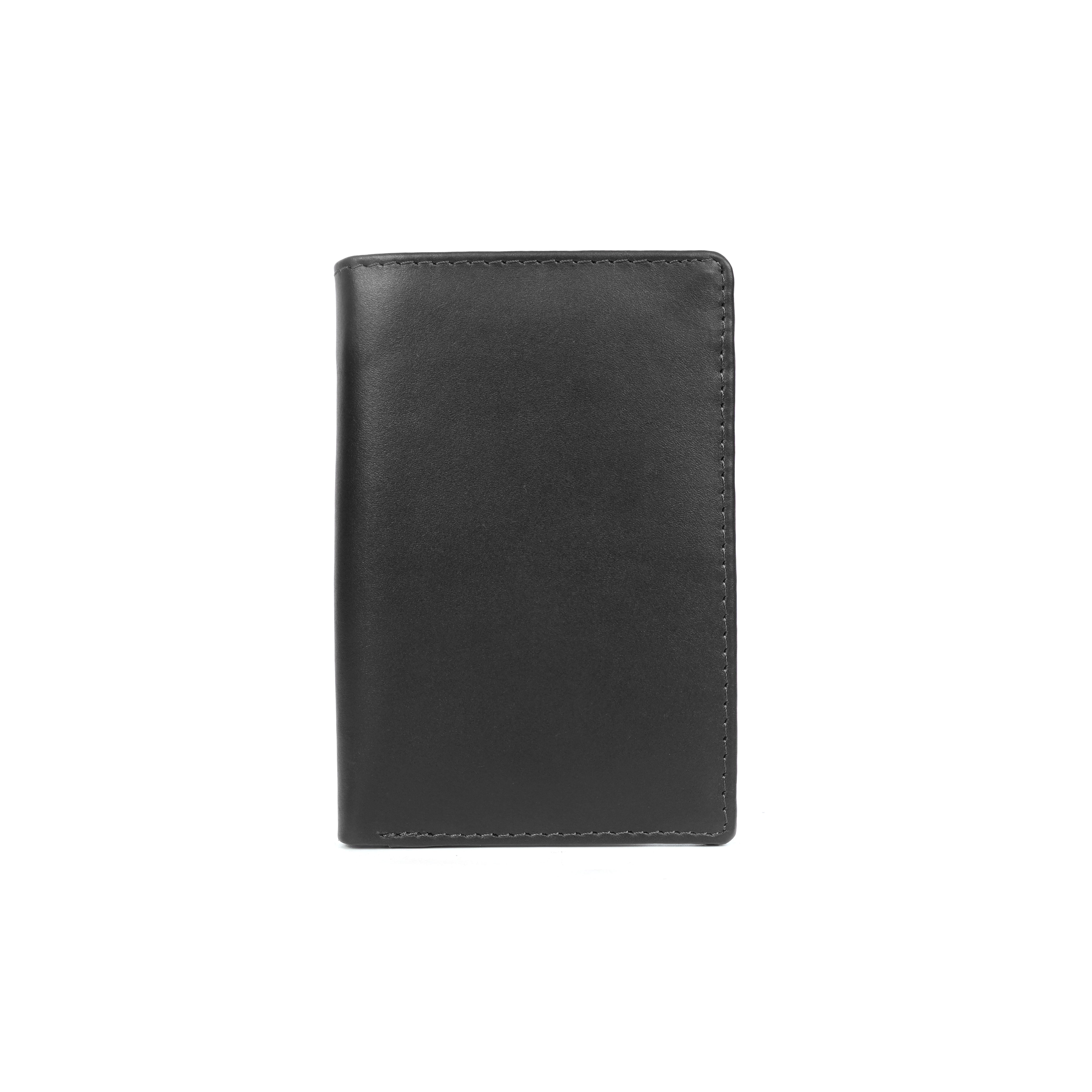 Premium Leather Card Holder with Zipper Pocket