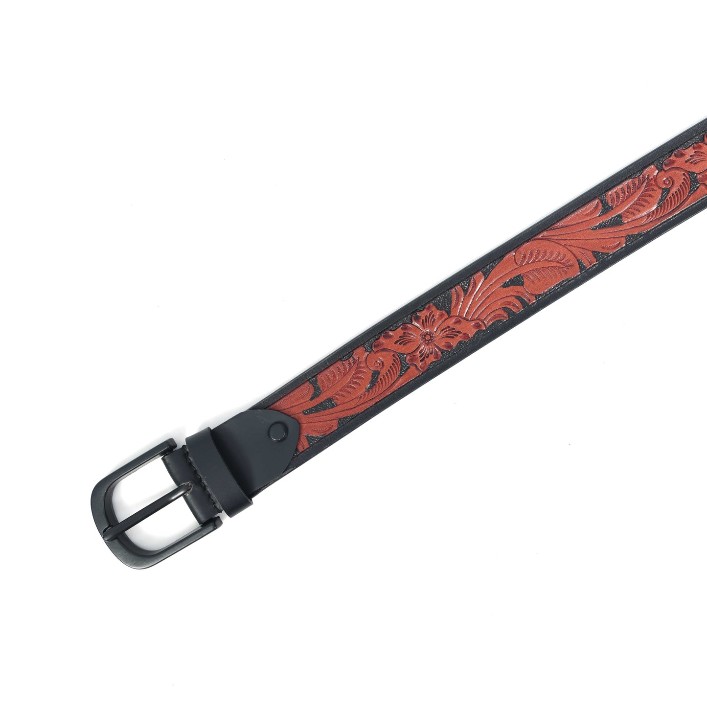 Stylish Brown Belt with Black Buckle  Perfect Party Wear Accessory. LB-851