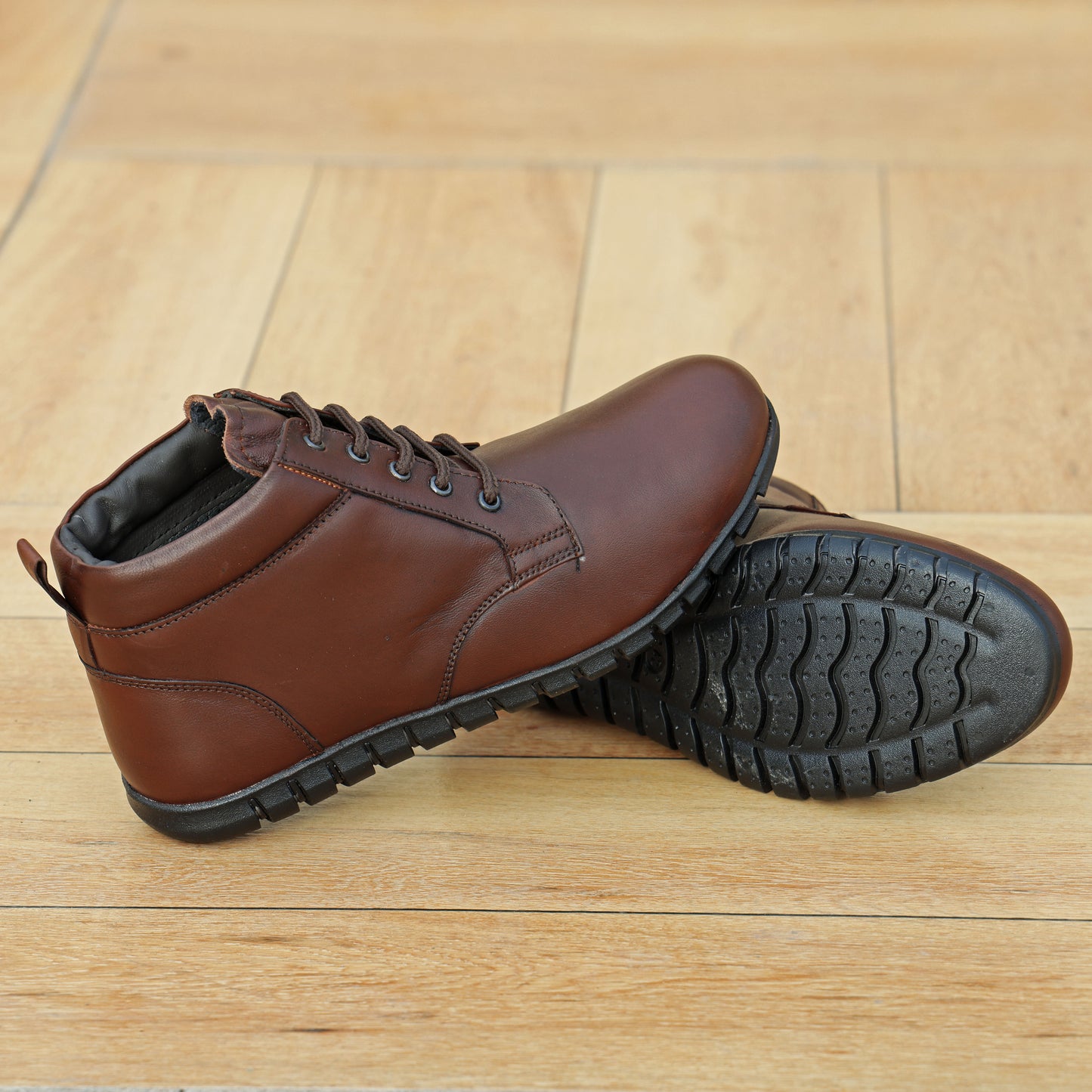 Celtic Designer Brown Leather Shoes for Men | Elegant & Durable