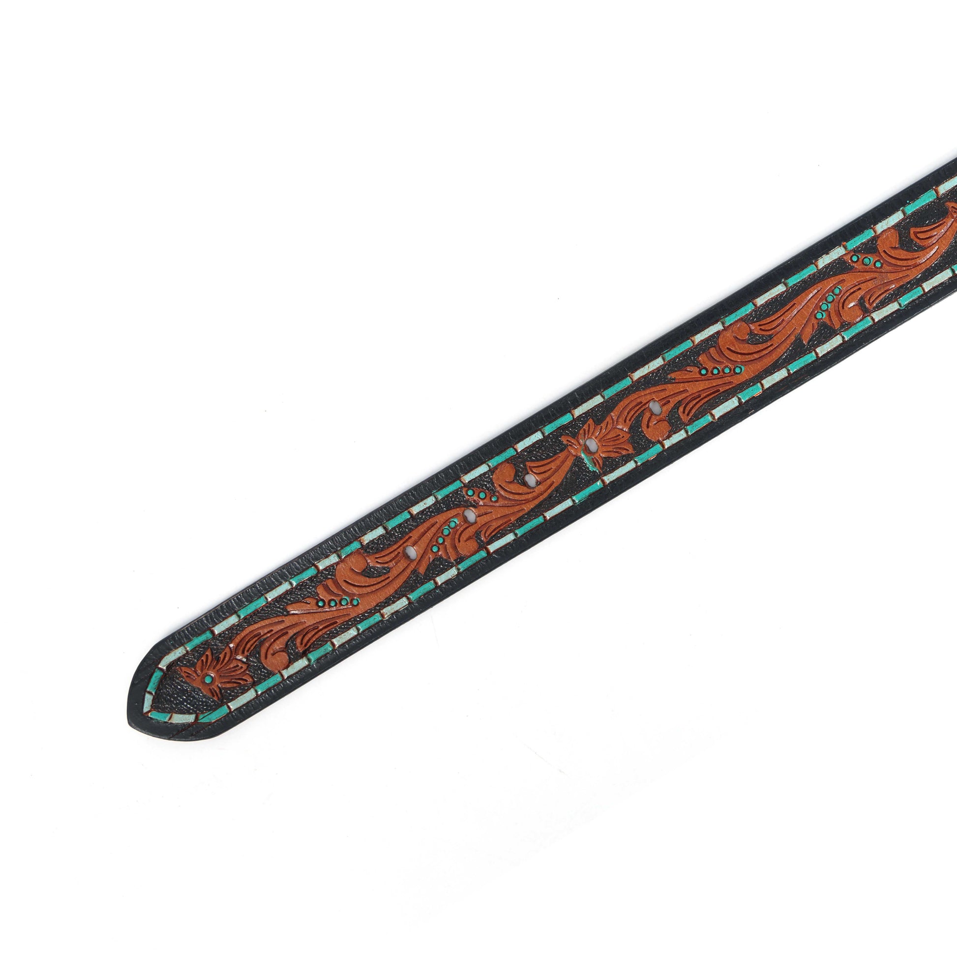 Brown Leather Hand-Carved Stylish Belt for Party Wear  Premium Quality & Unique Design. LB-843