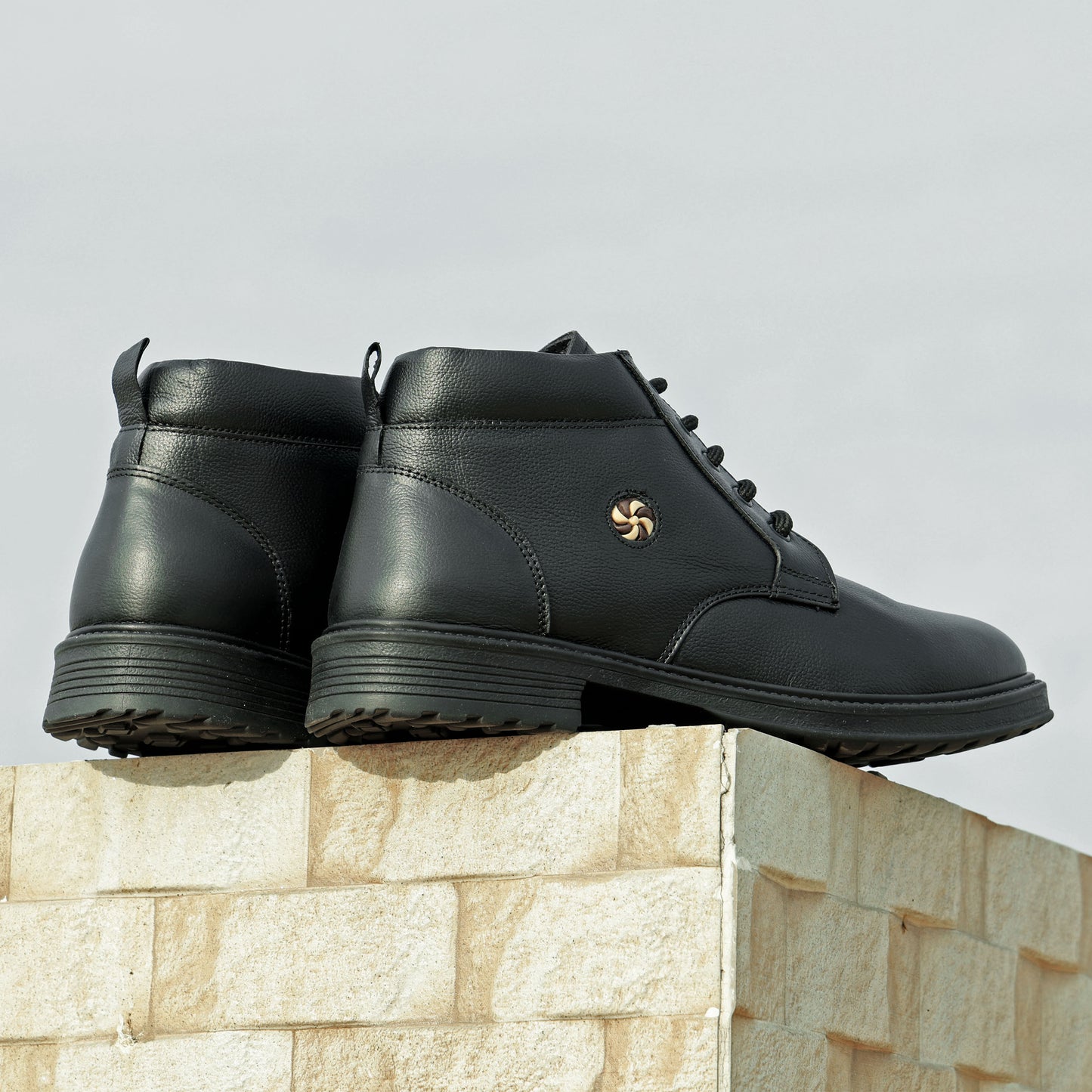 Celtic Men’s Black Leather Formal Shoes | Elegant & Comfortable