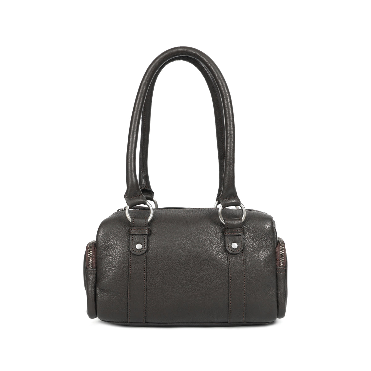 PremiumGenuine Black Leather Satchel Medium Shoulder Tote for Women