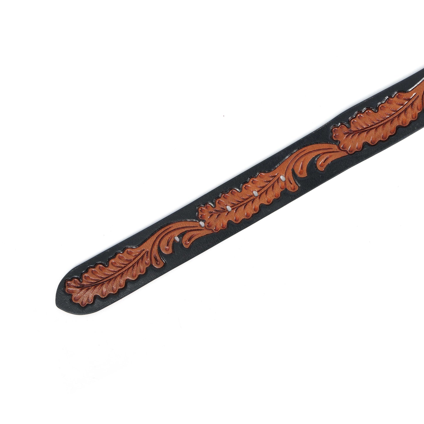 Premium Black & Brown Leather Belt with Sleek Black Buckle  Stylish & Durable. LB-855