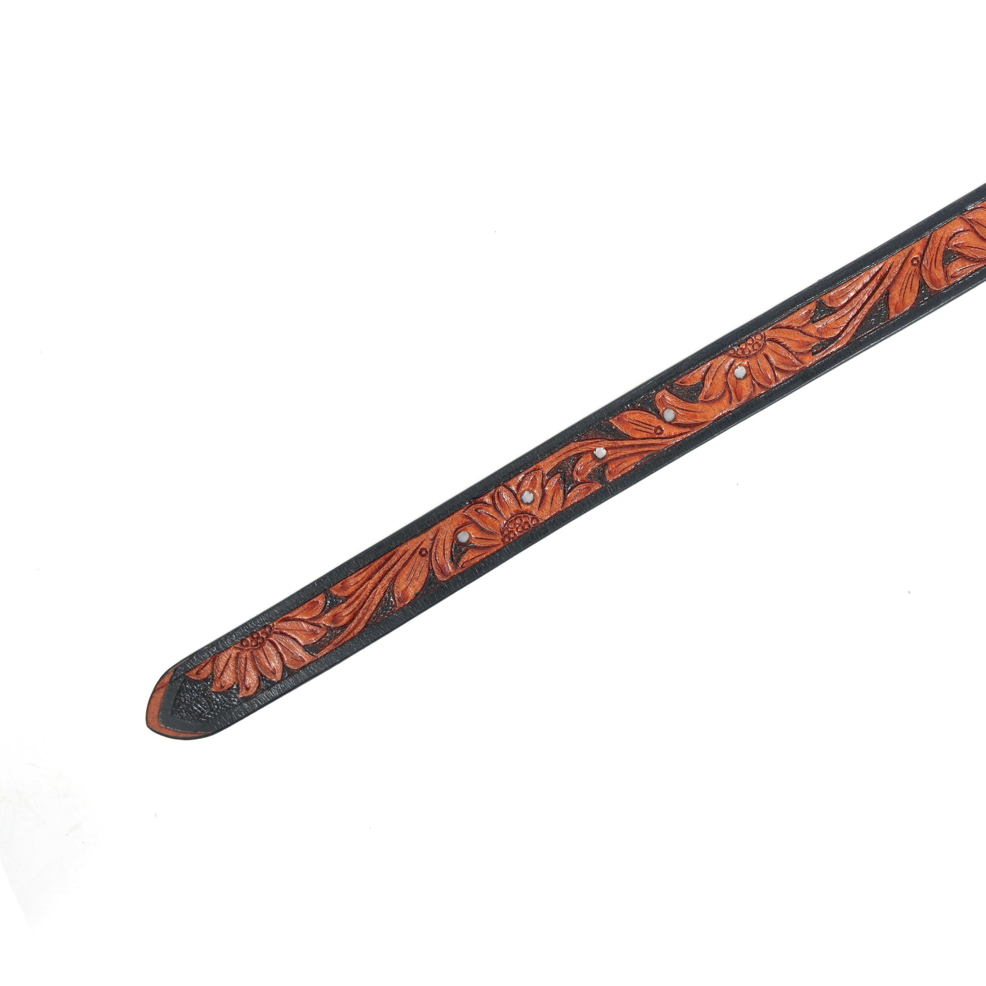 Premium Brown & Black Belt with Gold Buckle  Stylish & Durable. LB-852
