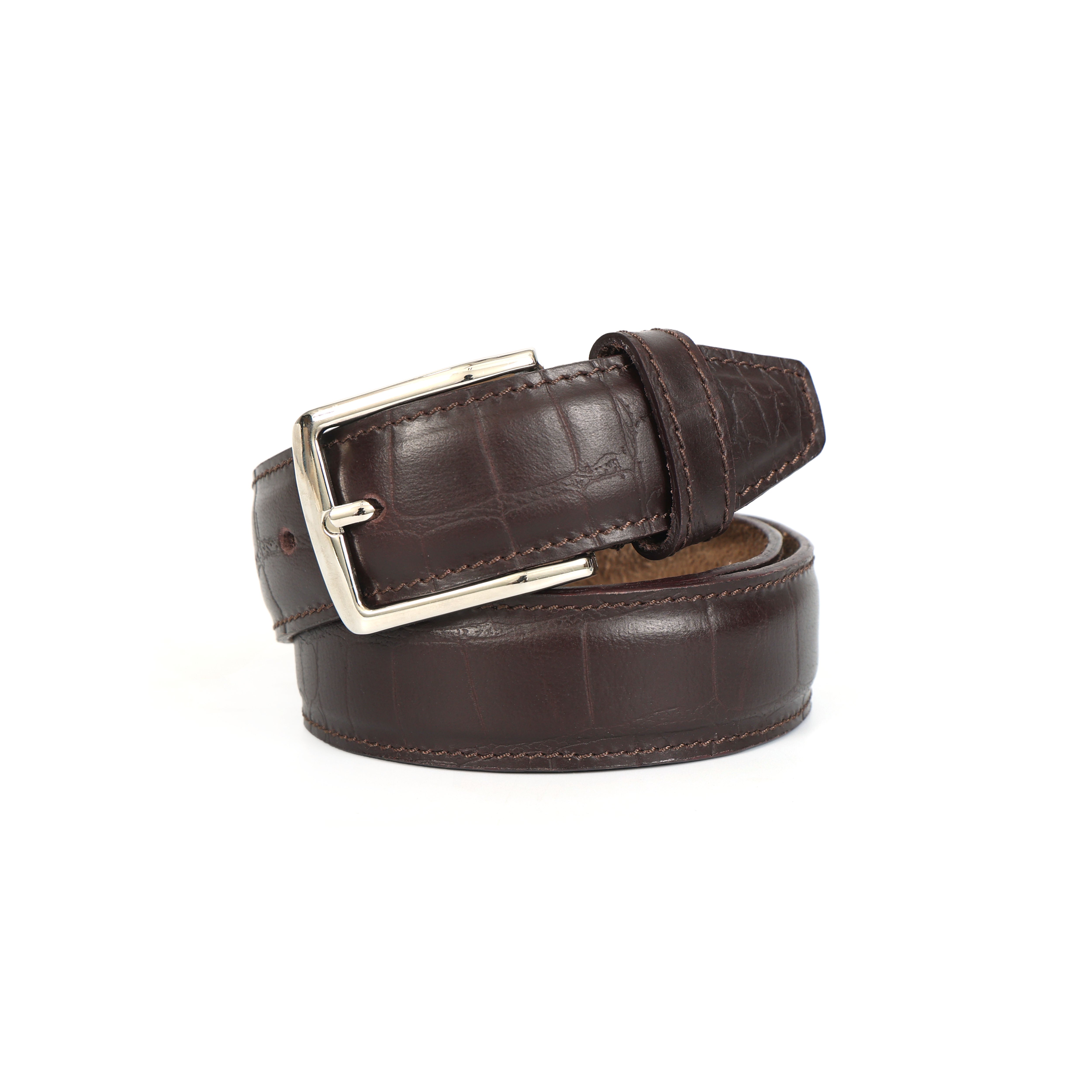 Celtic Dark Brown Genuine Leather Belt | Classic Formal Belt for Men