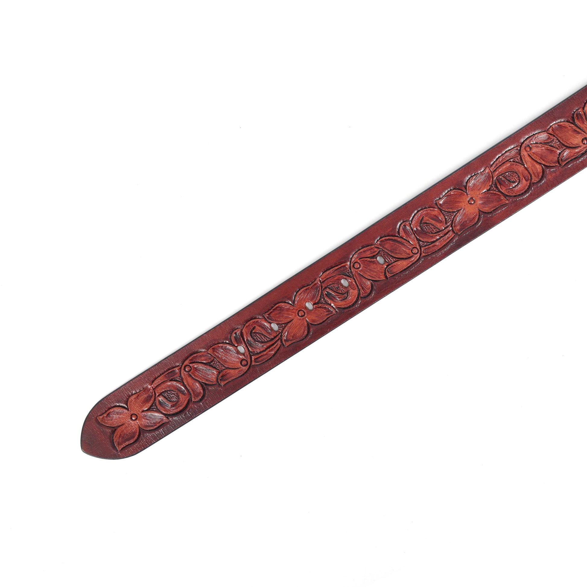 Premium Red & Tan Leather Belt  Stylish & Versatile Accessory. LB-853