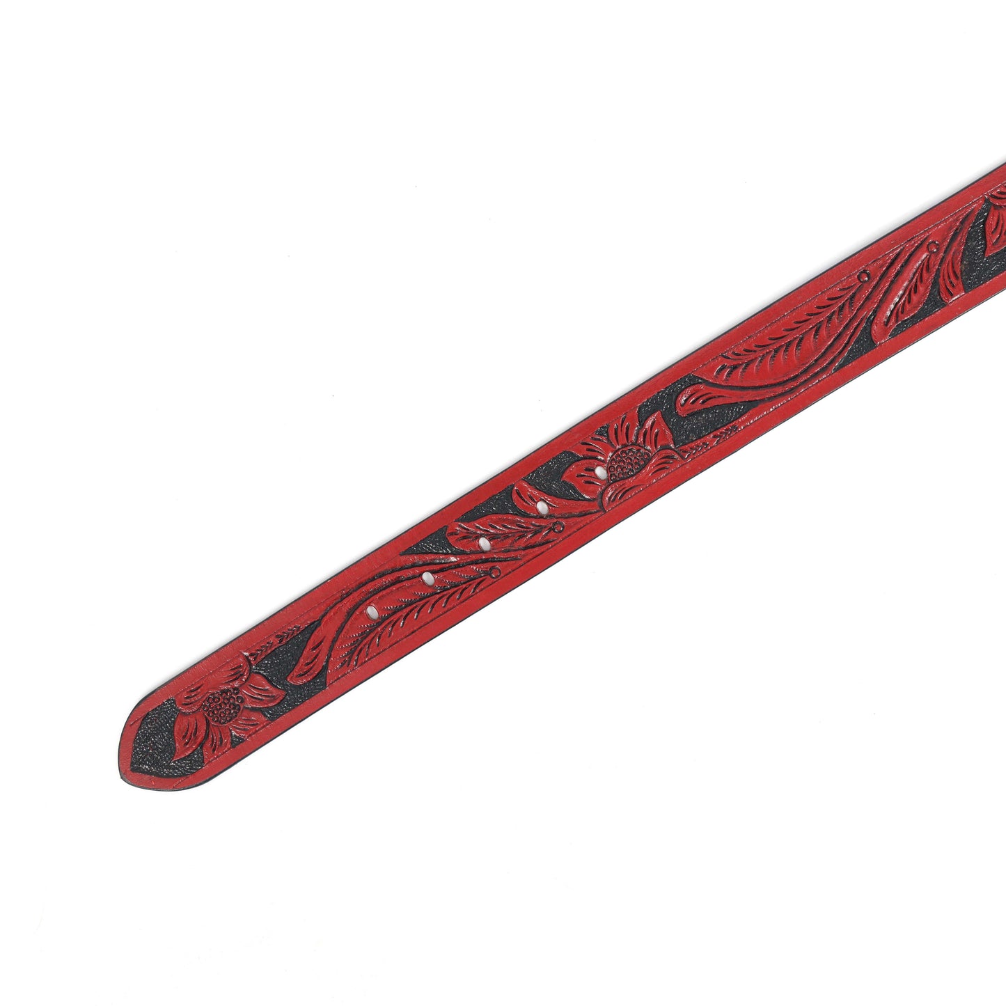 Handcrafted Brown Leather Stylish Belt  Premium Quality, Custom Hand Carved Design. LB-844