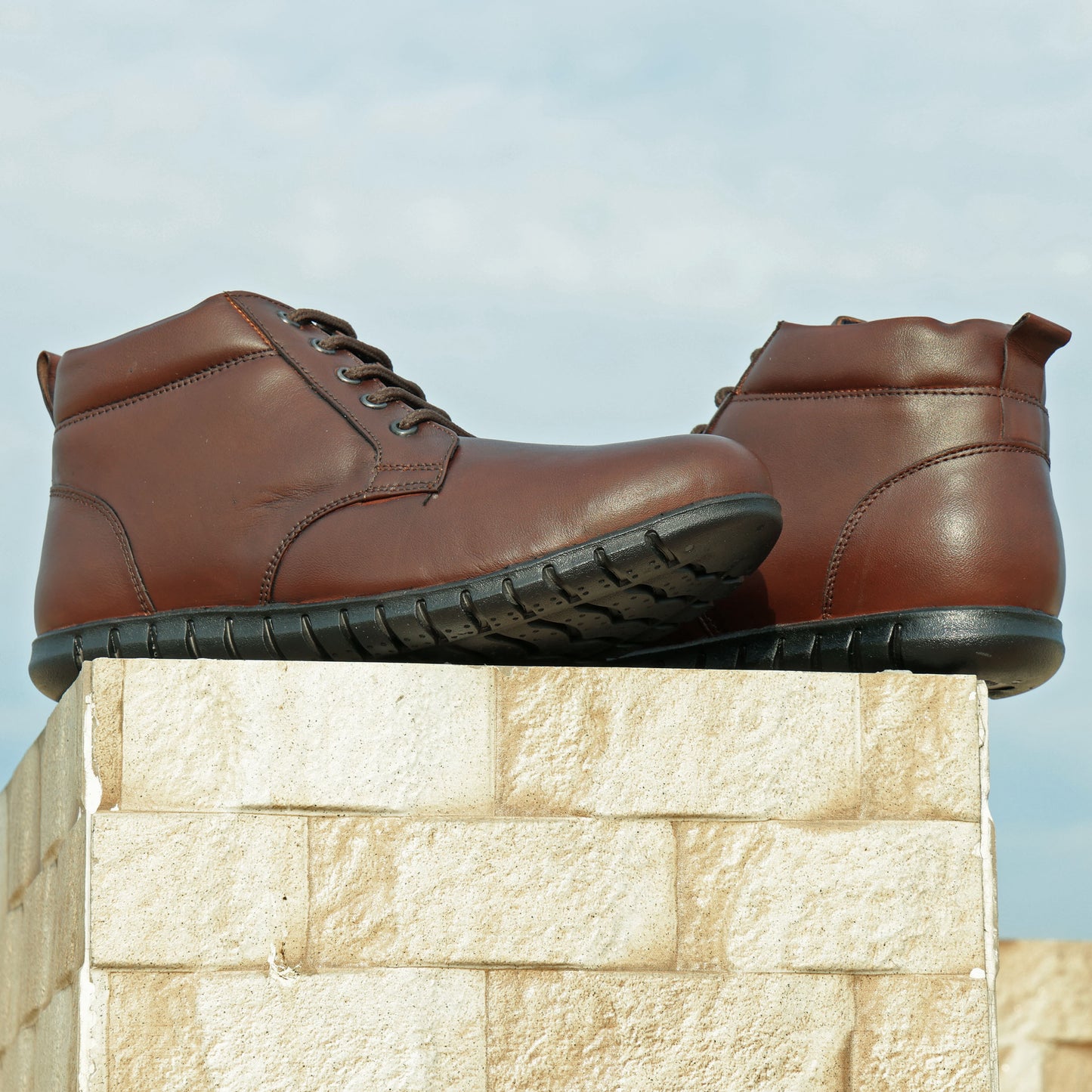 Celtic Designer Brown Leather Shoes for Men | Elegant & Durable