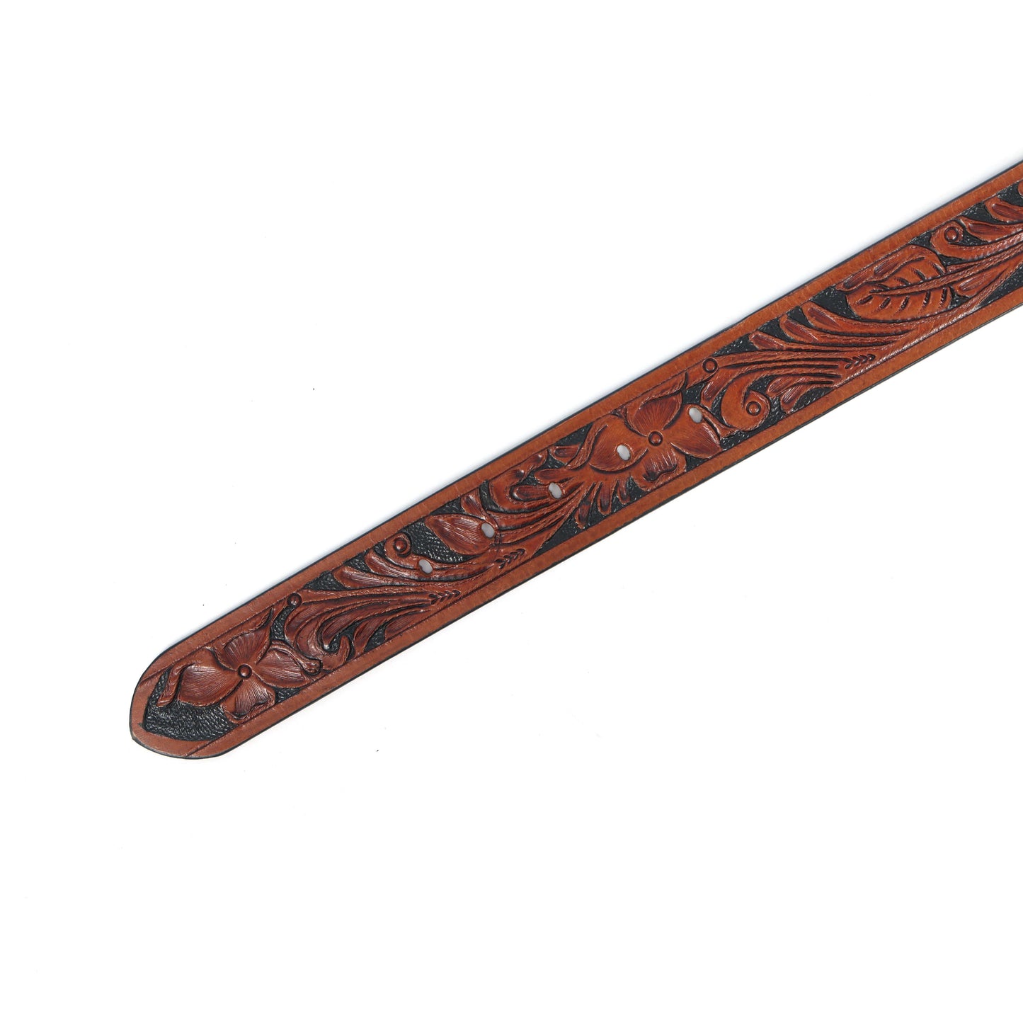 Premium Brown Leather Belt with Black Buckle  Stylish & Durable. LB-850