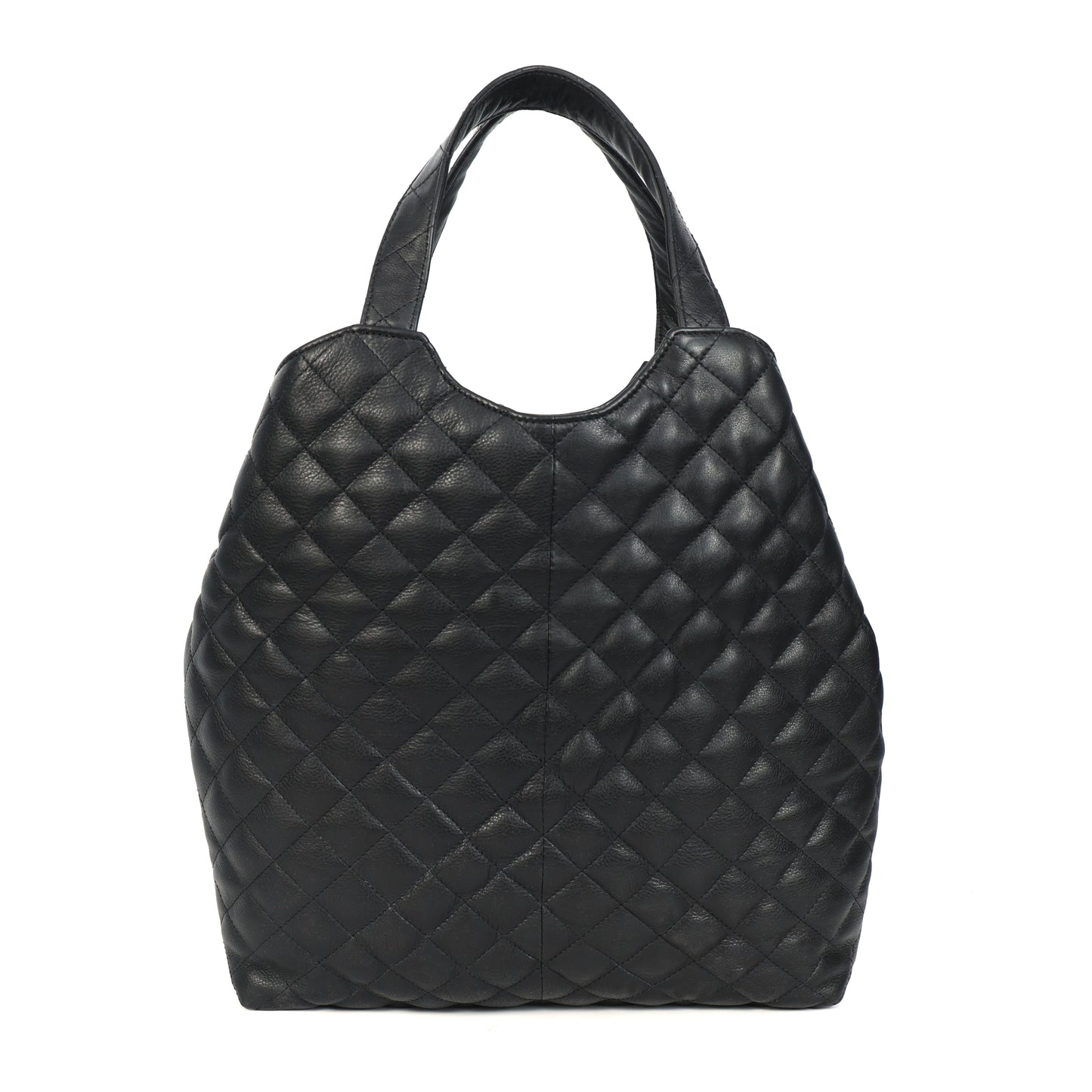 Elegant Black Pure Leather Tote Bag for Women Classic & Versatile. BG-1632
