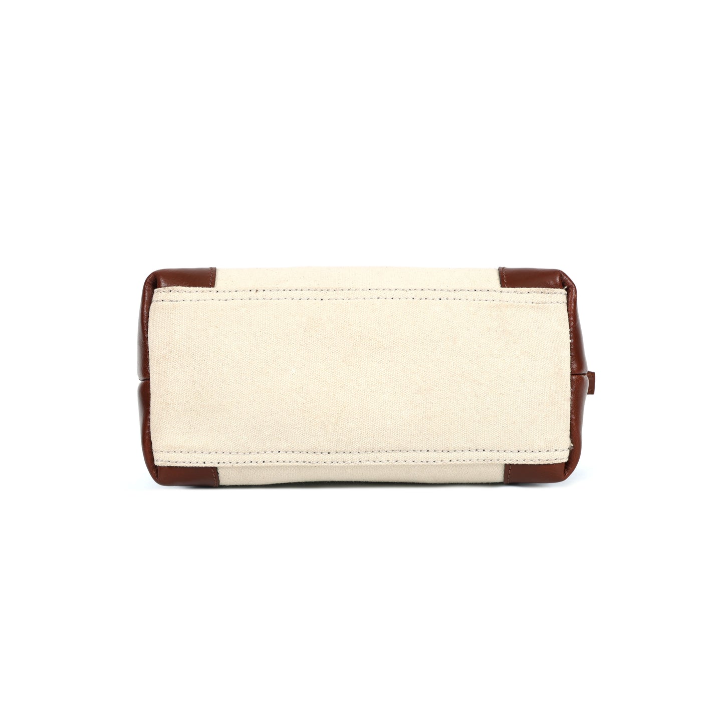 Elegant Cream and Brown Top-Handle Tote Bag for Women