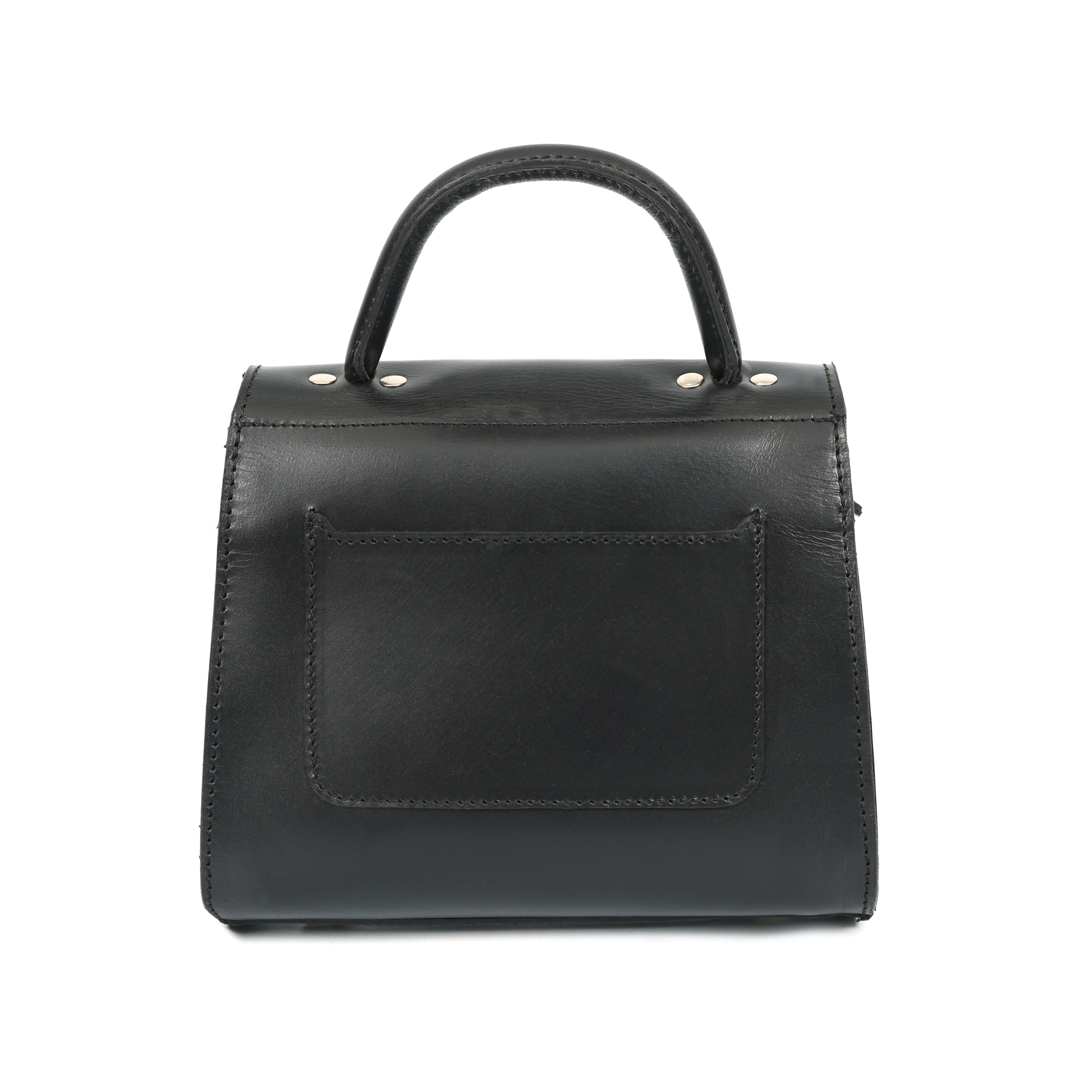 Premium Genuine Leather Handbag with Top Handle & Crossbody Strap