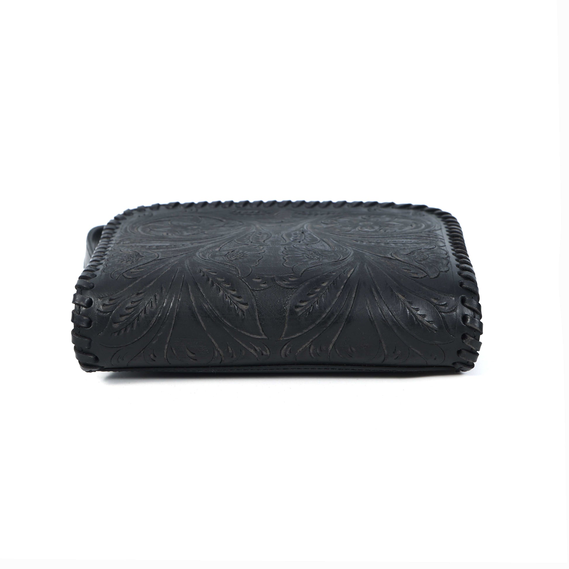 Hand-Carved Leather Sling Bag  Artisan Craftsmanship & Timeless Style. BG-1615