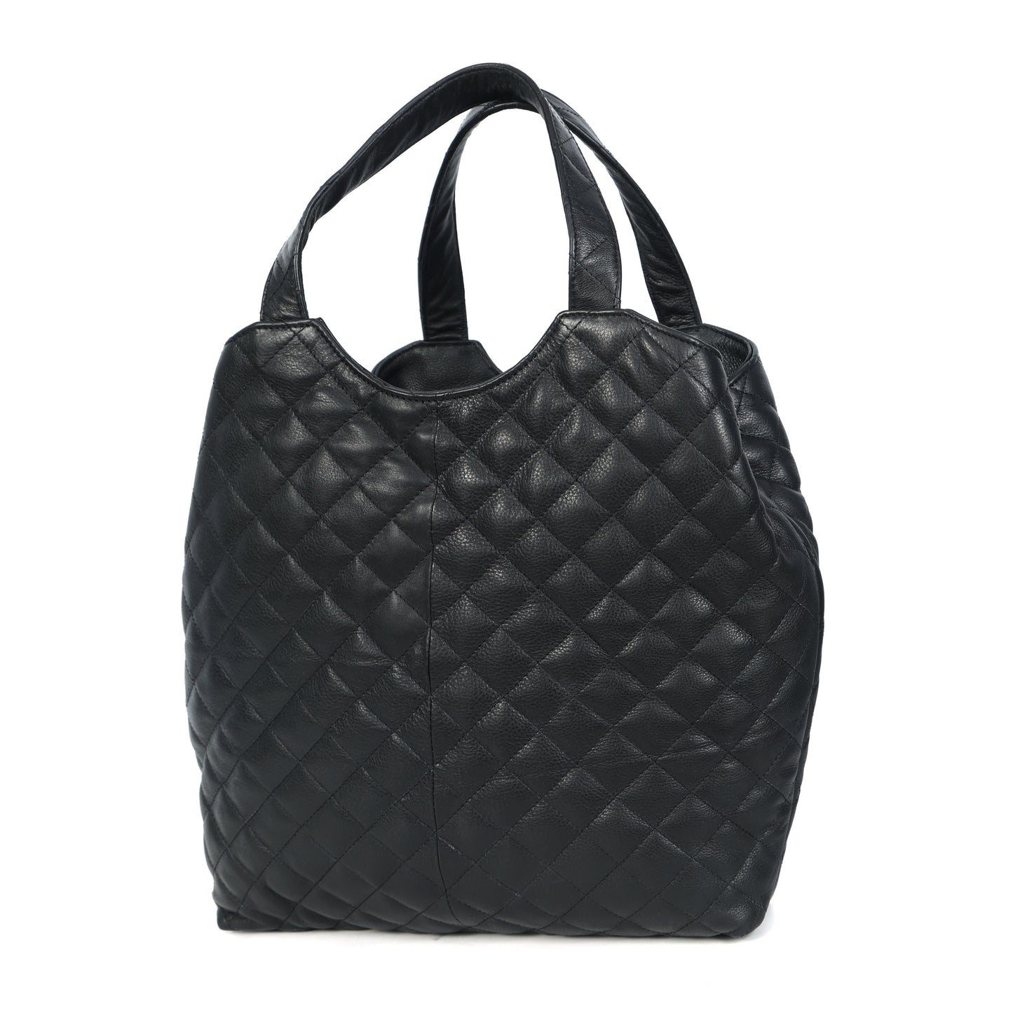 Elegant Black Pure Leather Tote Bag for Women Classic & Versatile. BG-1632