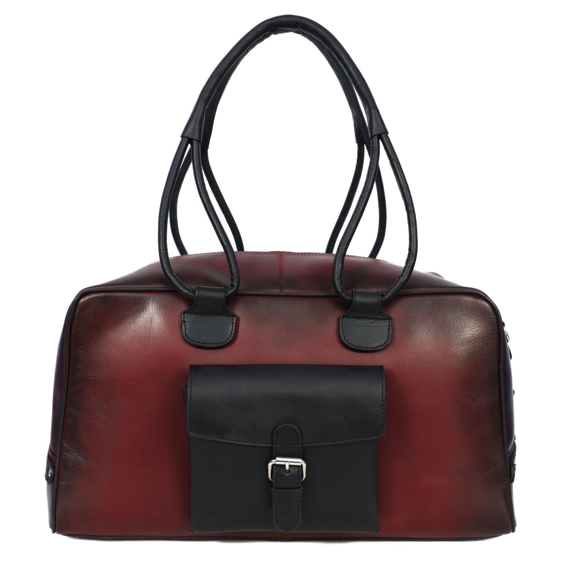 Premium Leather Stylish Duffle Bag  Elegant, Durable & Spacious Travel Companion, BG-1714