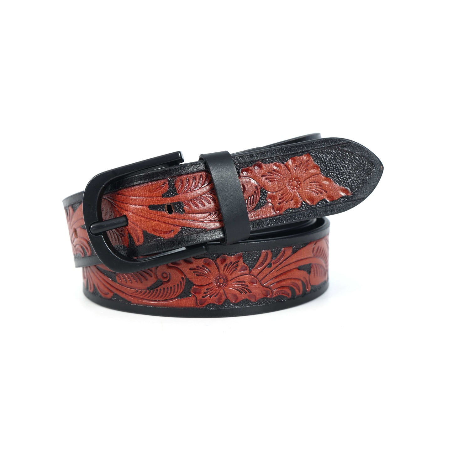 Stylish Brown Belt with Black Buckle  Perfect Party Wear Accessory. LB-851