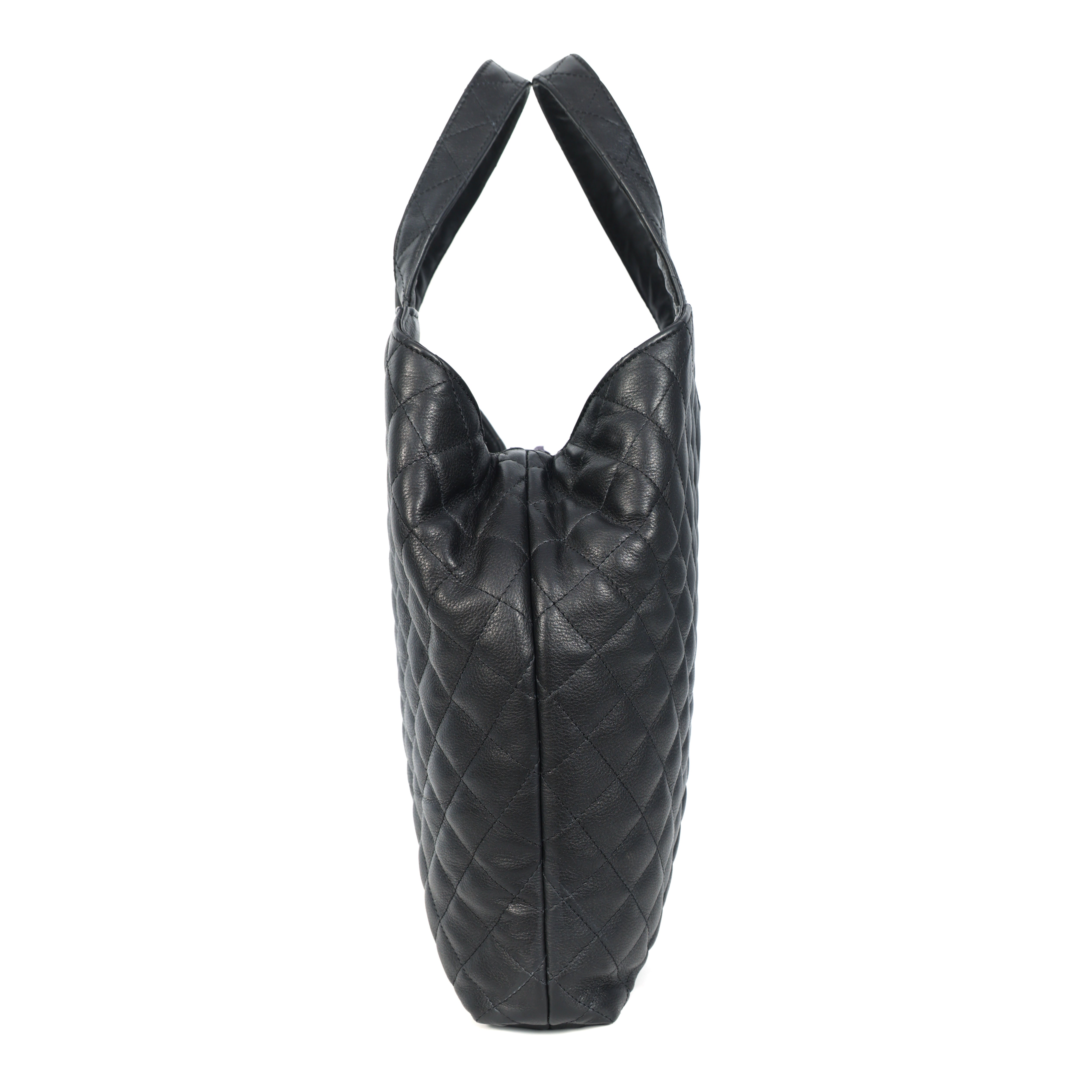 Premium Quilted Leather Tote Bag for Women with Zip Closure & Spacious Interior