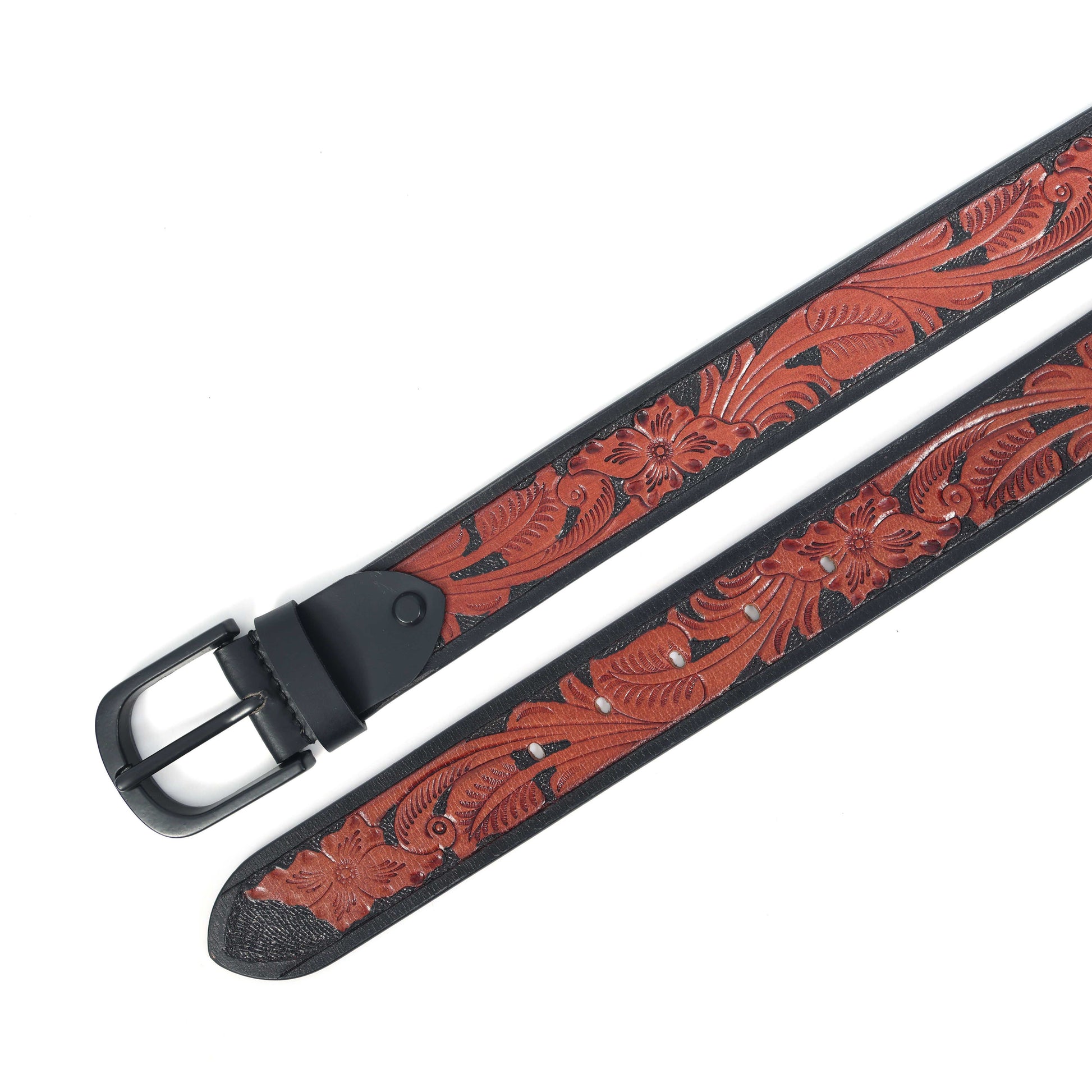 Stylish Brown Belt with Black Buckle  Perfect Party Wear Accessory. LB-851