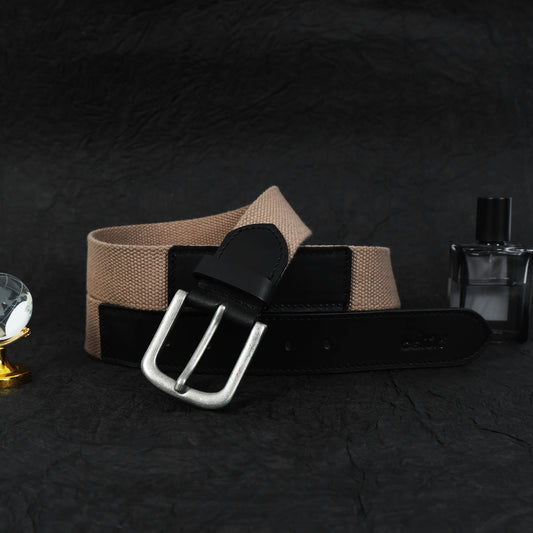 Premium Leather Webbing Belt  Stylish & Durable Accessory for Any Outfit. LB-836