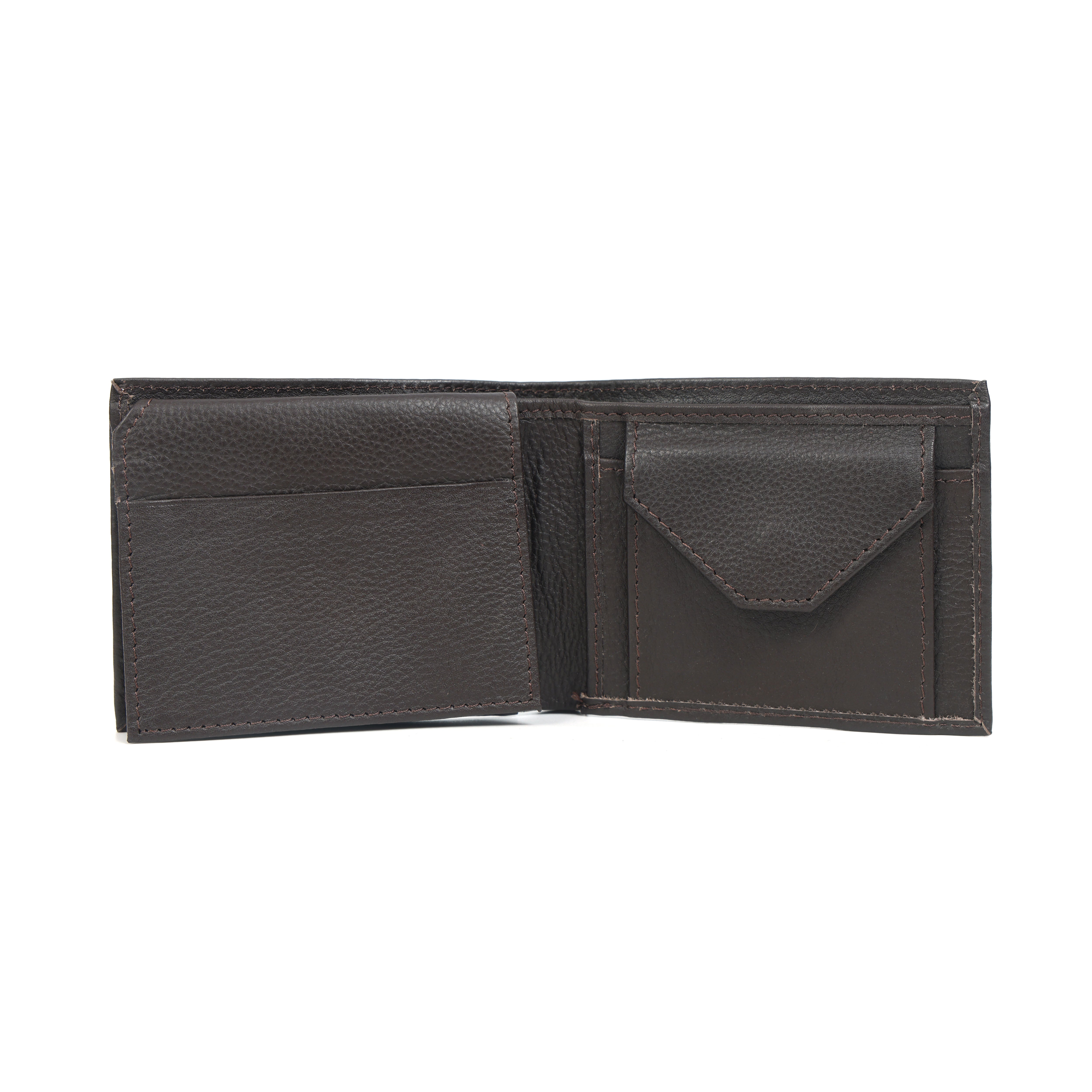 Premium Genuine Leather Bi-Fold Wallet | Sleek Coin Pocket & Card Organizer | Export Quality