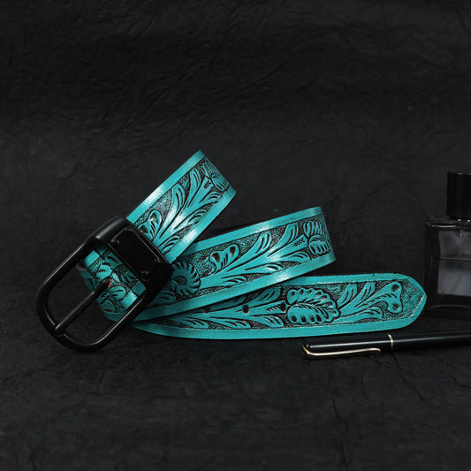 Premium Leather Carving Belt  Stylish & Handcrafted for a Timeless Look. LB-838