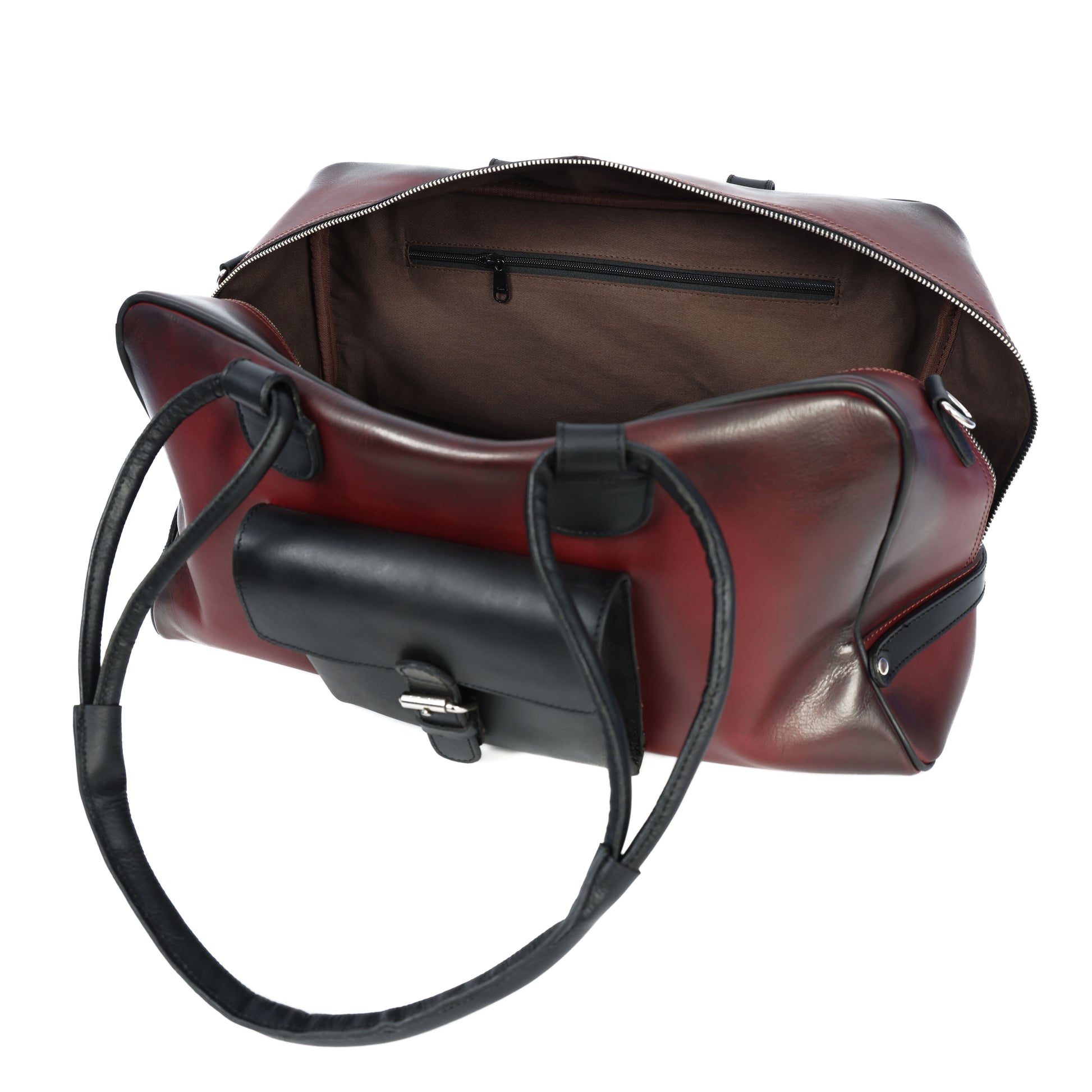 Premium Leather Stylish Duffle Bag  Elegant, Durable & Spacious Travel Companion, BG-1714