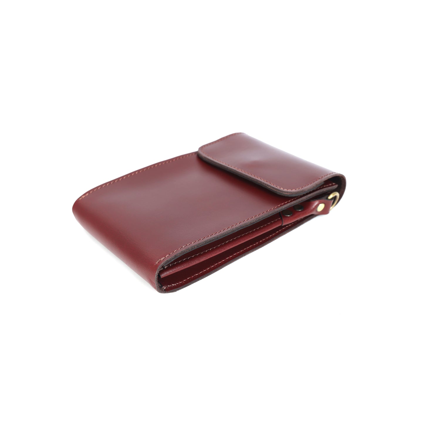 Brown Leather Mobile Pouch with Detachable Sling Stylish & Functional Crossbody Case.LA-1428