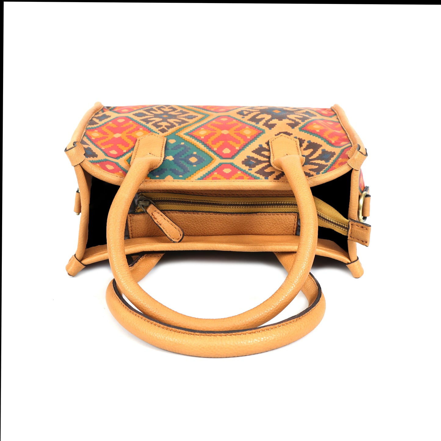 Premium Leather Ethnic 3-Piece Bag Set | Tote, Sling & Clutch