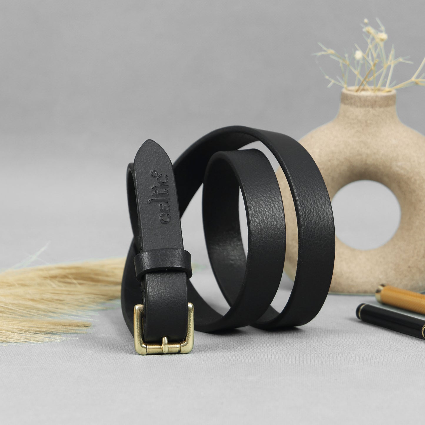 Premium Brown Leather Belts for Women, Art: LB-824