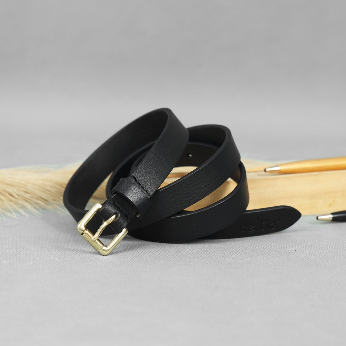 Premium Brown Leather Belts for Women, Art: LB-824