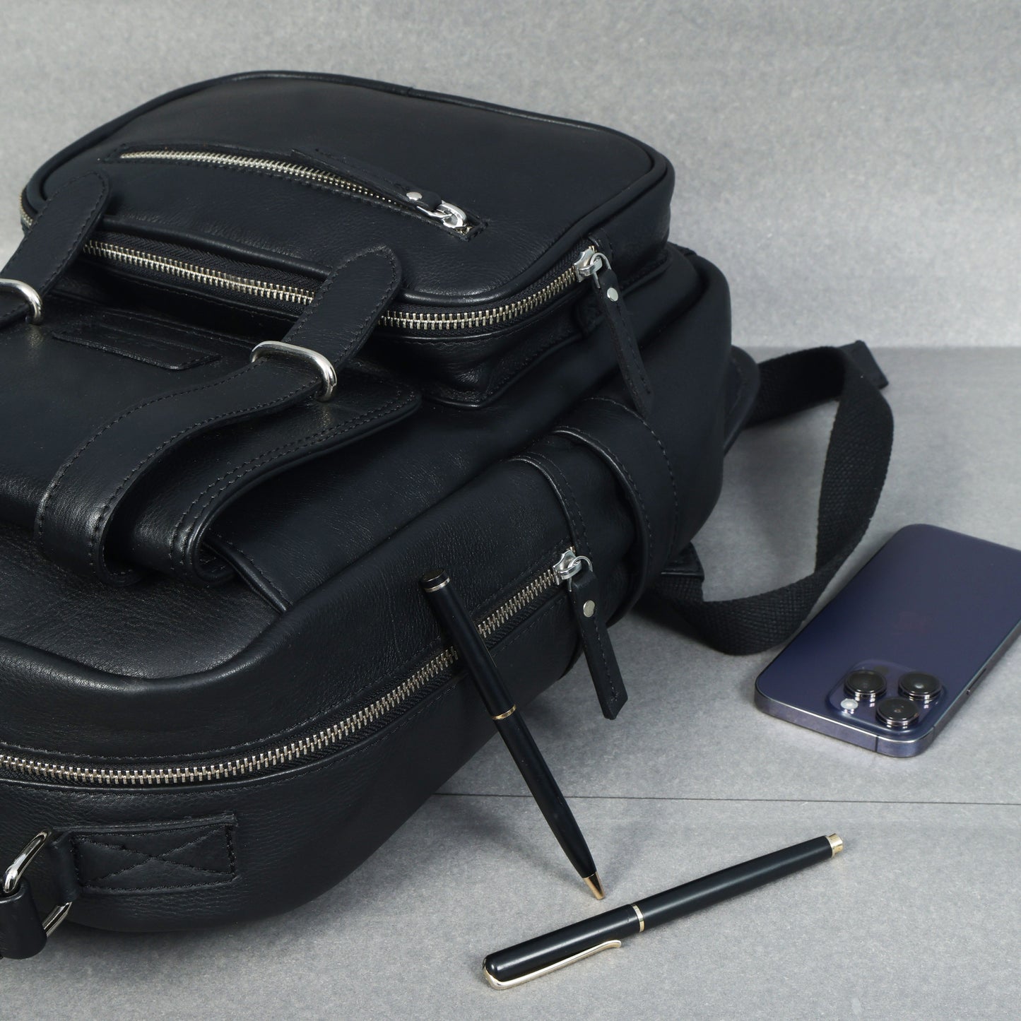 Compact & Stylish Leather Unisex Small Backpack – Perfect for Everyday Use. Art: BG-1610-S