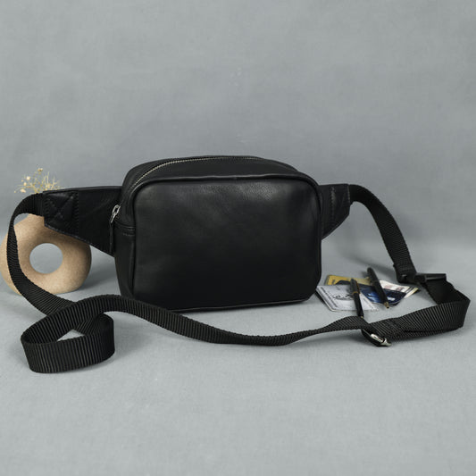 Elegant Black Genuine Leather Clutch Bag for Women  Stylish & Versatile. BG-1634