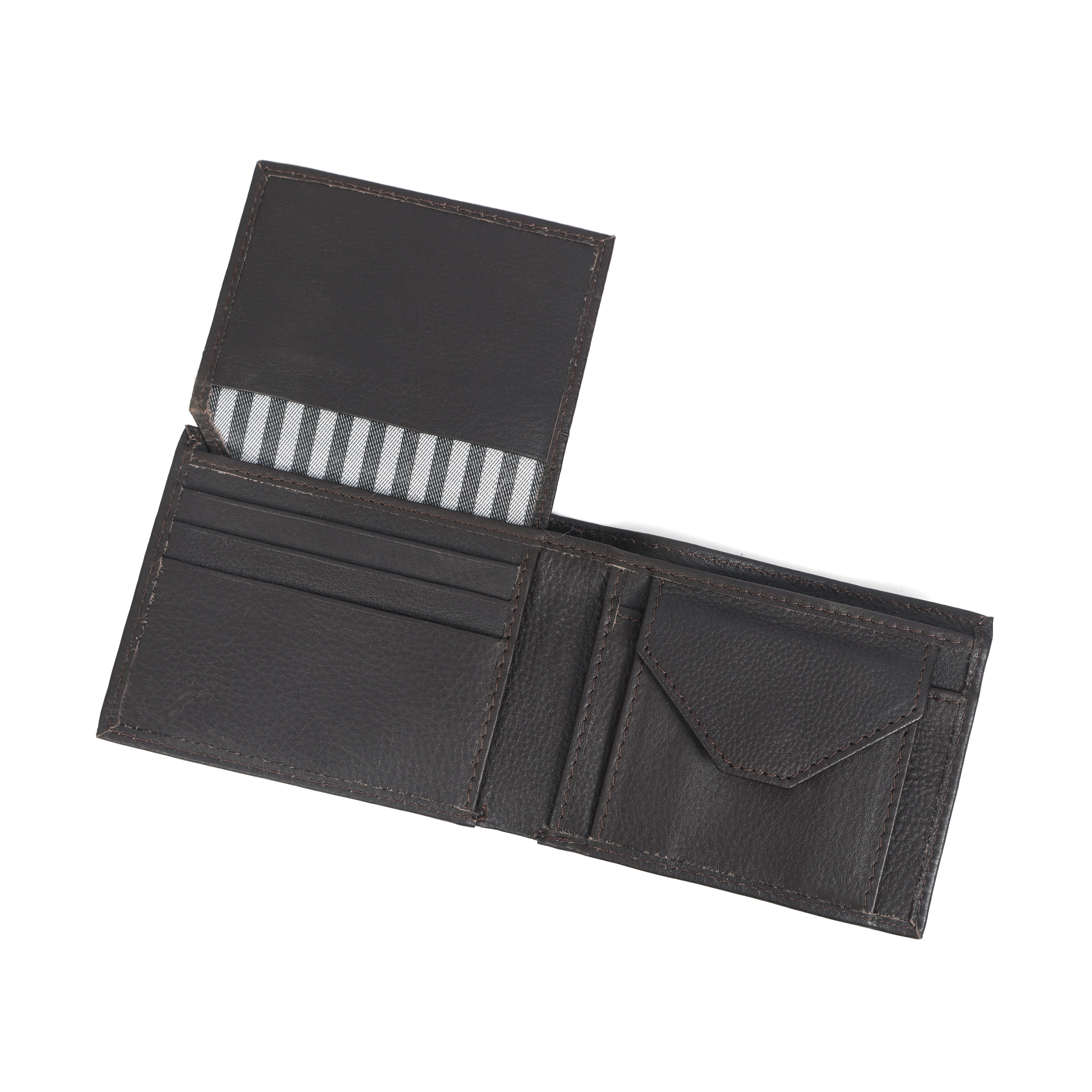 Premium Genuine Leather Bi-Fold Wallet | Sleek Coin Pocket & Card Organizer | Export Quality