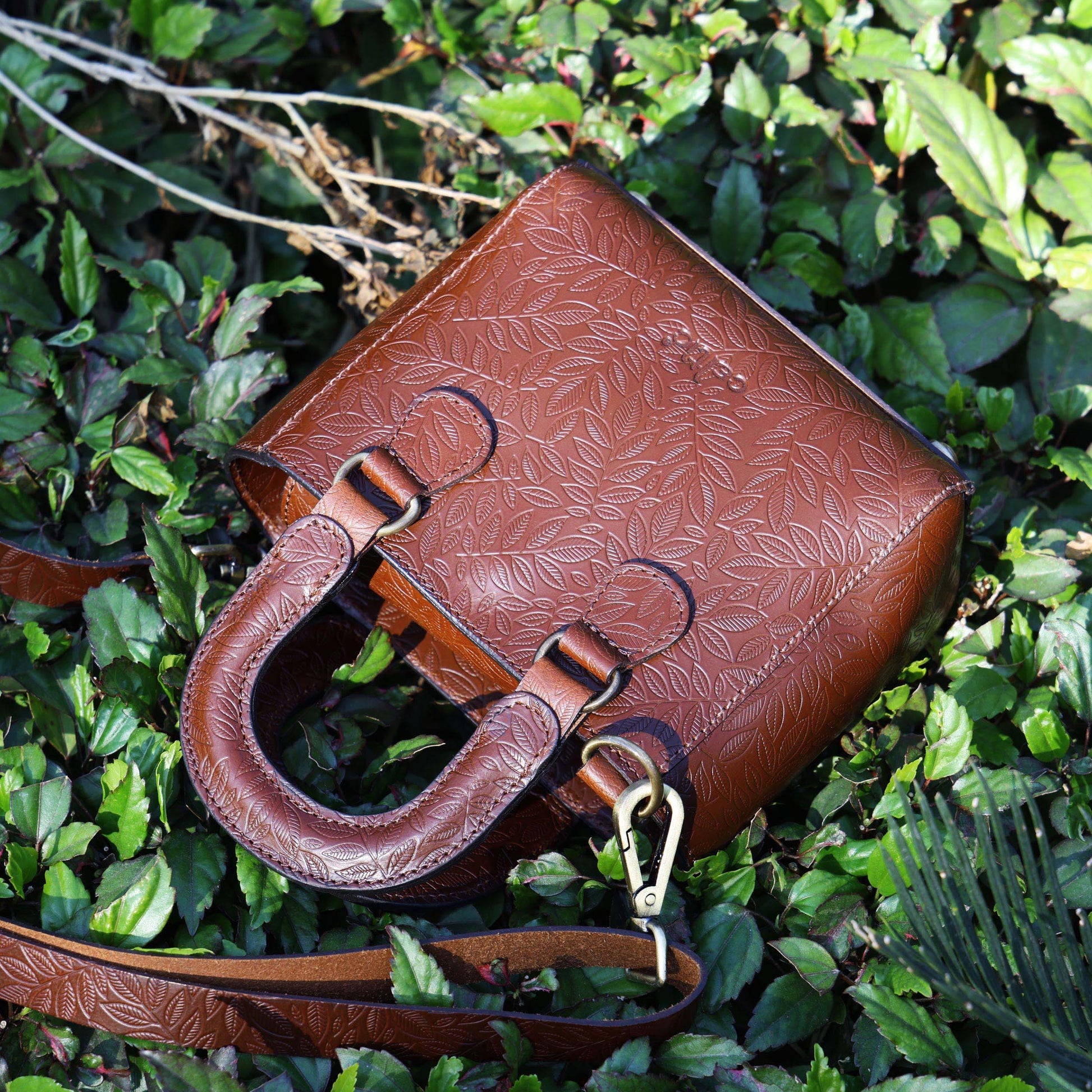 Premium Leather Designer Sling Bag  Stylish & Functional for Everyday Use.BG-1619 E Brown