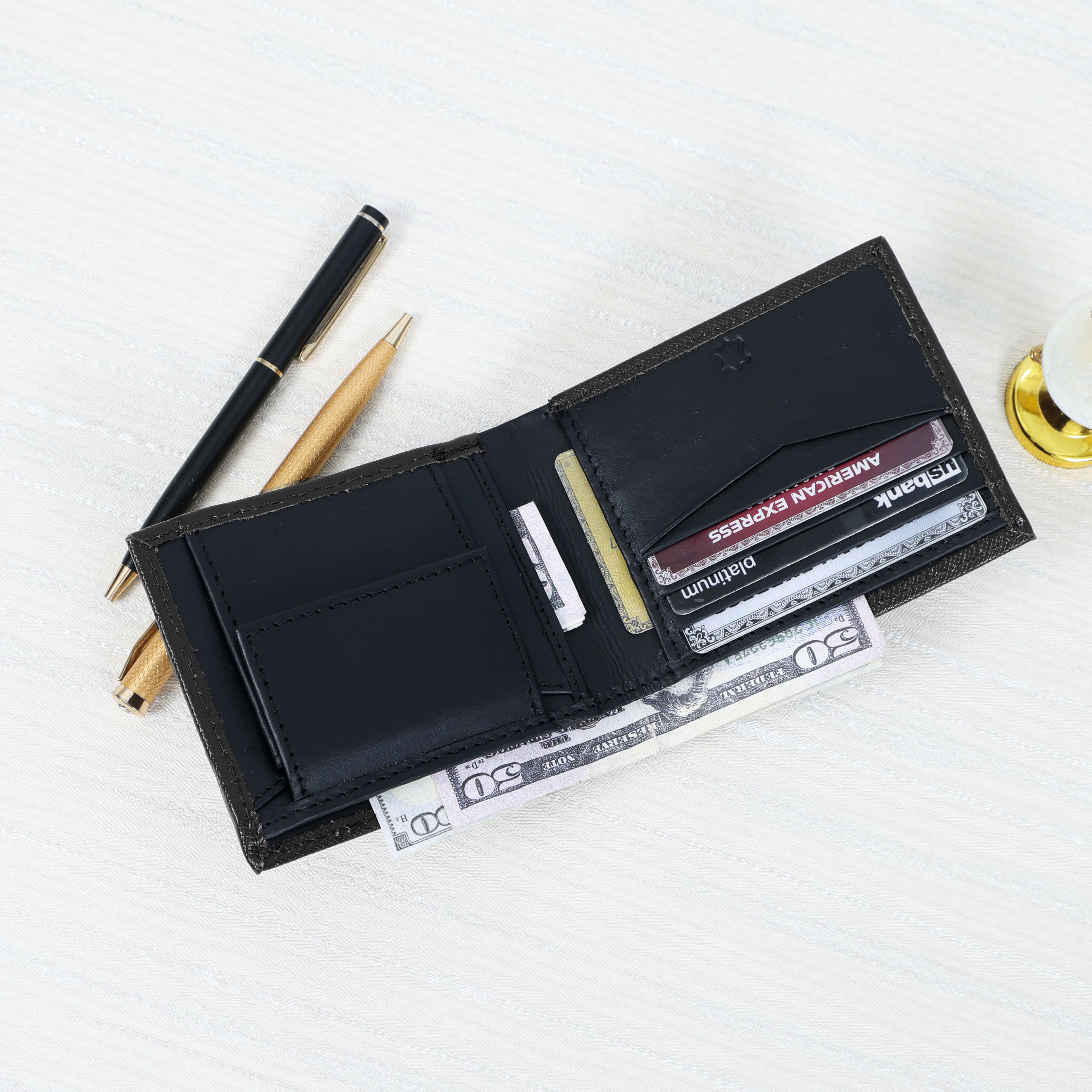 Premium Black Leather Belt & Wallet Combo for Men | For Everyday Gift Set