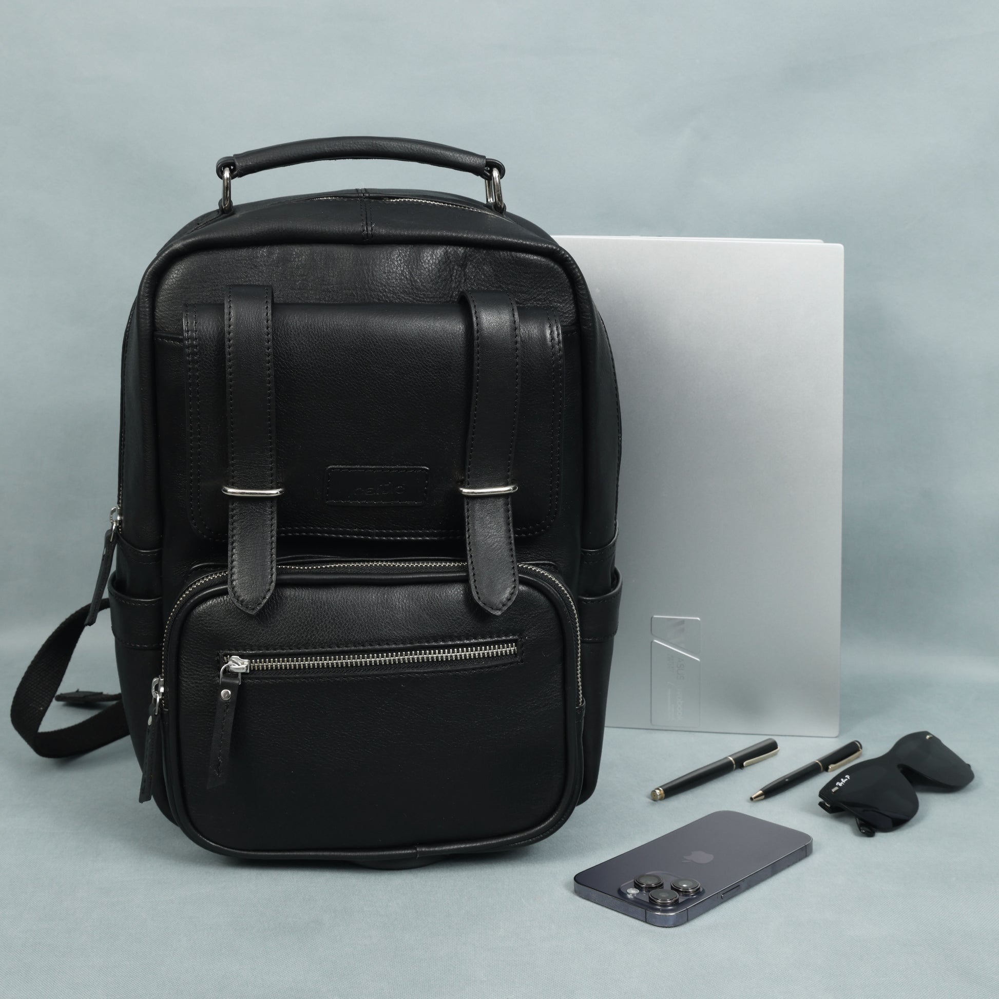 Compact & Stylish Leather Unisex Small Backpack  Perfect for Everyday Use. Art: BG-1610-S