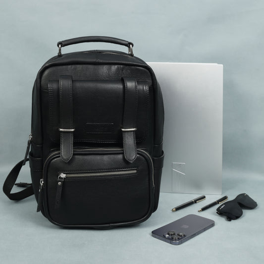 Compact & Stylish Leather Unisex Small Backpack  Perfect for Everyday Use. Art: BG-1610-S