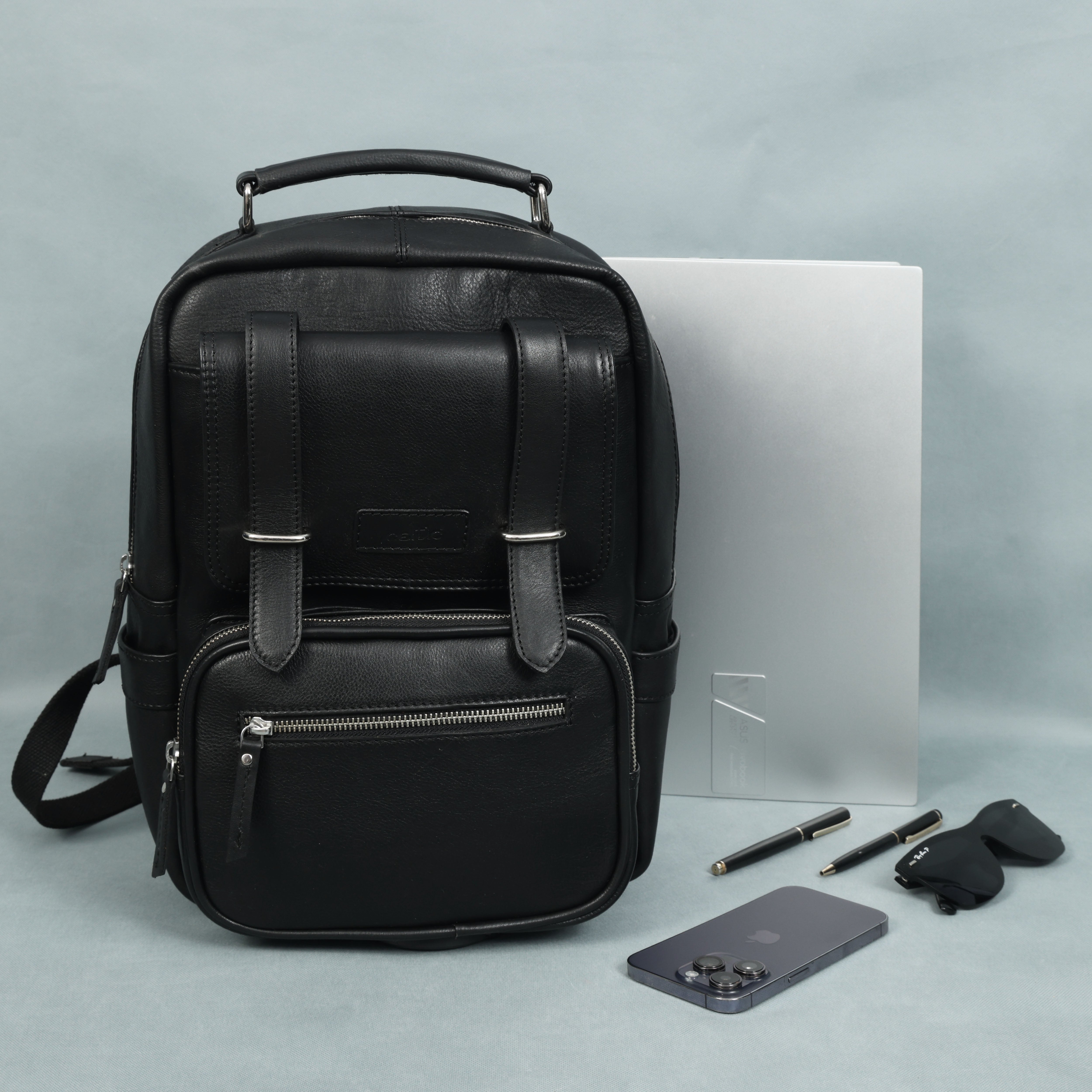 Compact & Stylish Leather Unisex Small Backpack Perfect for Everyday Use. Art: BG-1610-S
