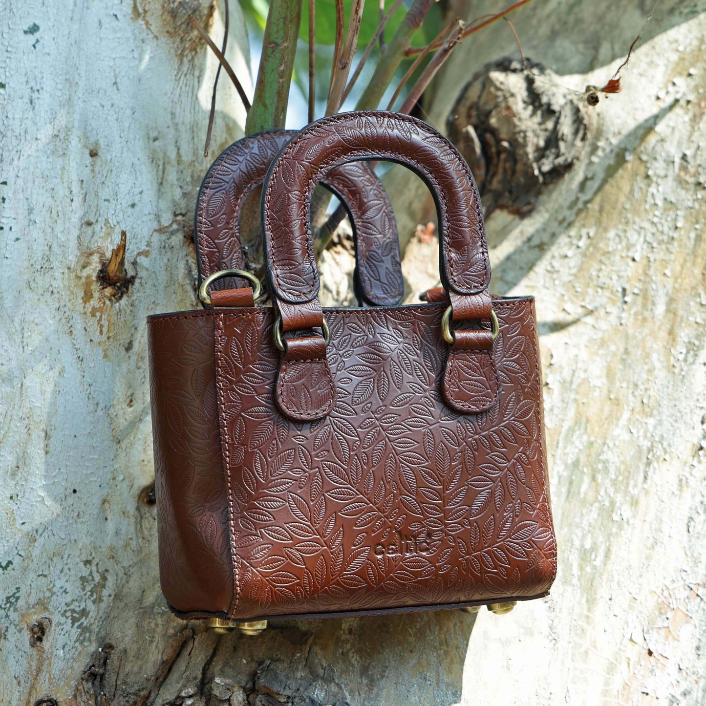 Premium Leather Designer Sling Bag  Stylish & Functional for Everyday Use.BG-1619 E Brown