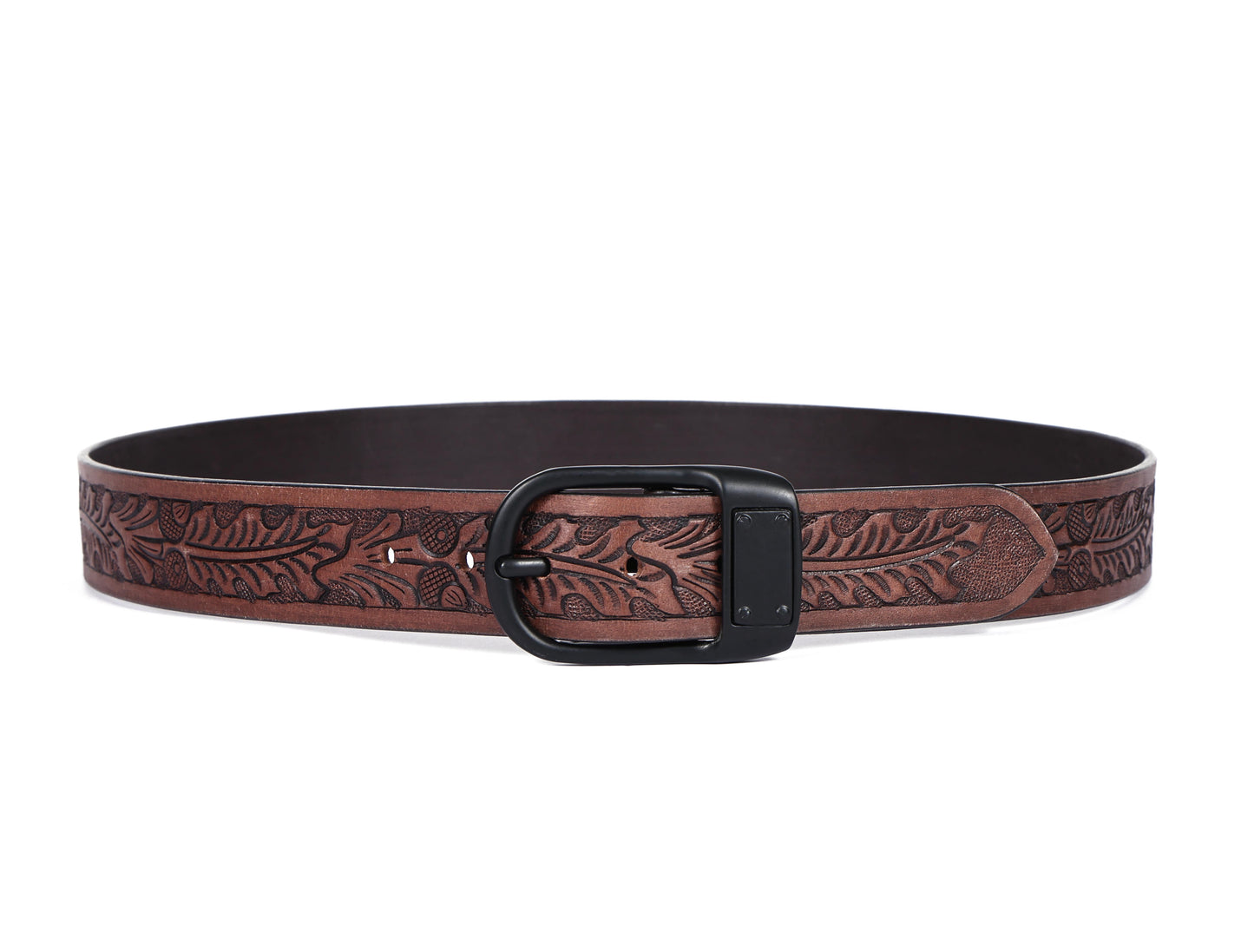 "Artisanal Elegance: Hand-Carved Leather Belts for Timeless Appeal" Art: LB-812