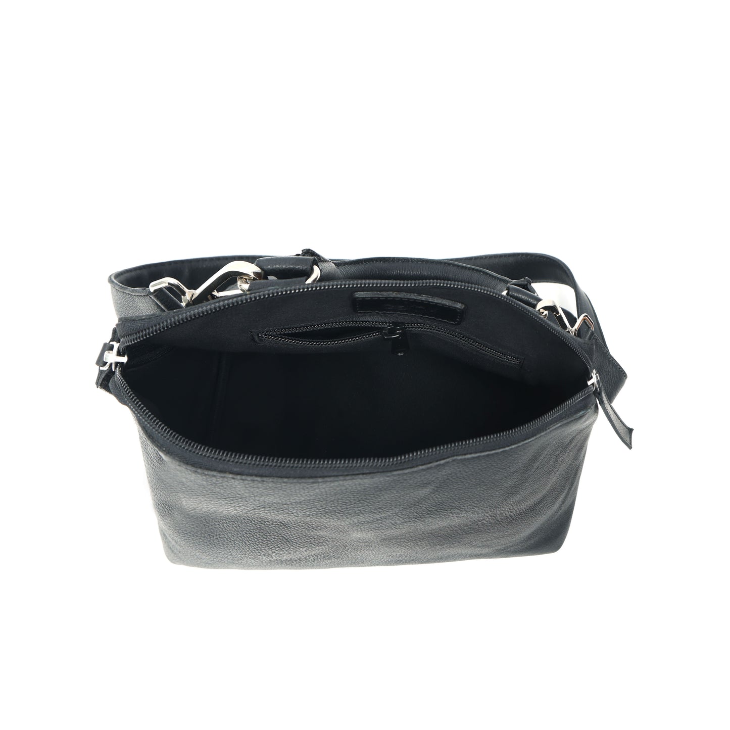 Black Premium Soft 100% Pure Leather Handheld Bag  Elegant & Durable Everyday Purse. BG-1629