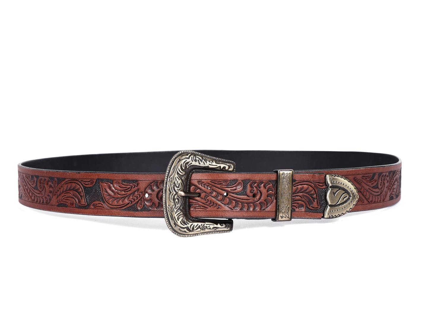 Artisanal Mastery: Hand-Carved Leather Belts for Timeless Style Art: LB-811
