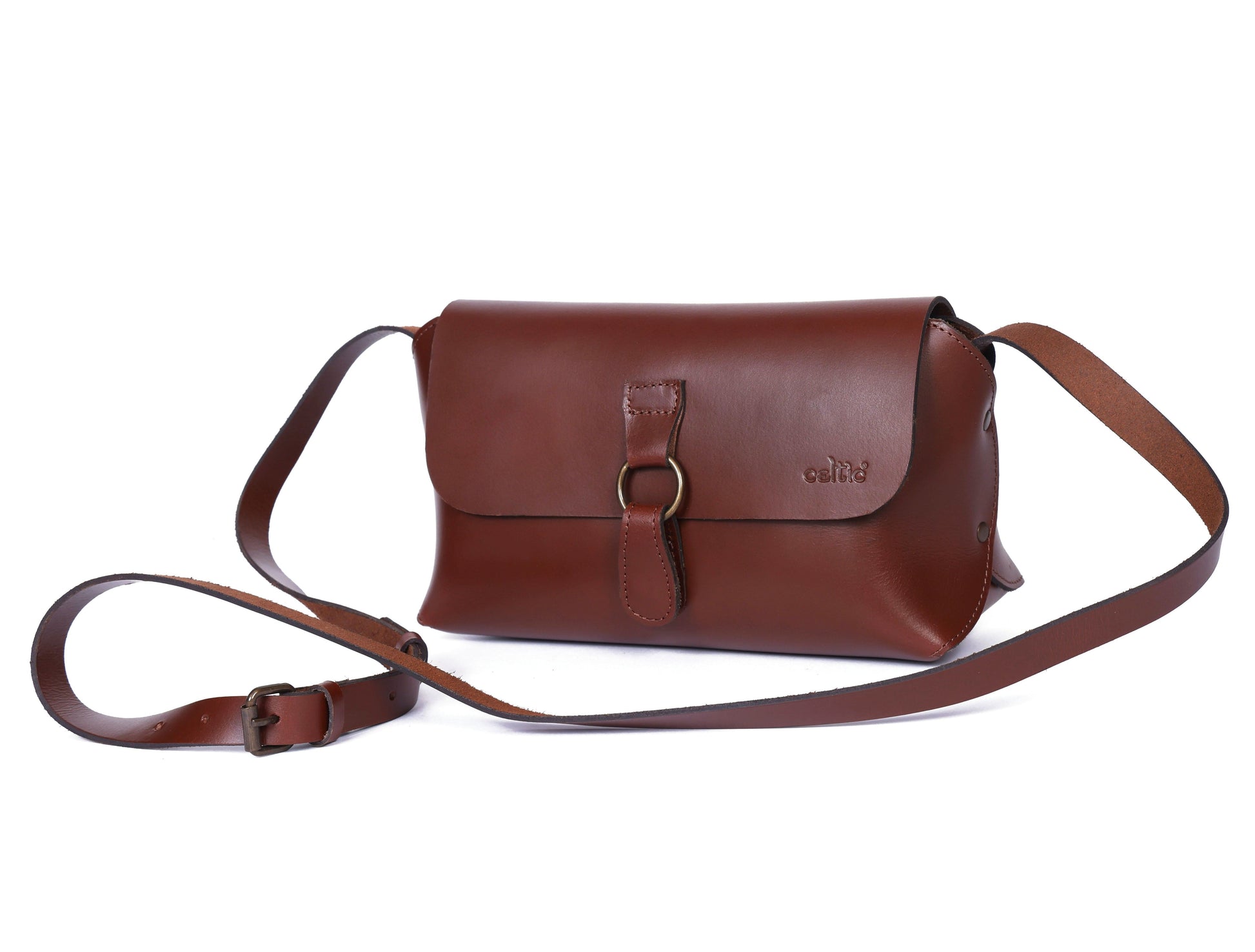 Celtic Stylish and Functional Brown Leather Cross Body Bag - Perfect for Everyday Use. - CELTICINDIA