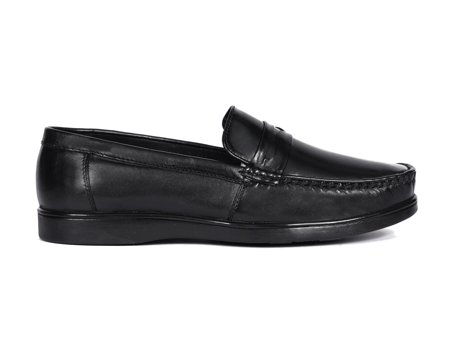 "Stride in Style: Black Casual Loafer Shoes" Art: LS-1104