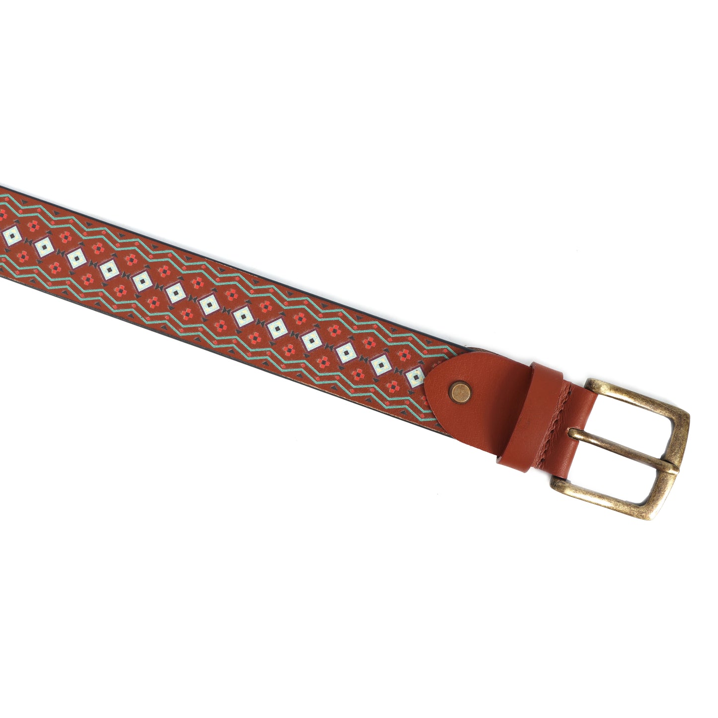 Stylish Brown Digital Print Belt for Men & Women Trendy & Durable Accessory.LB-886